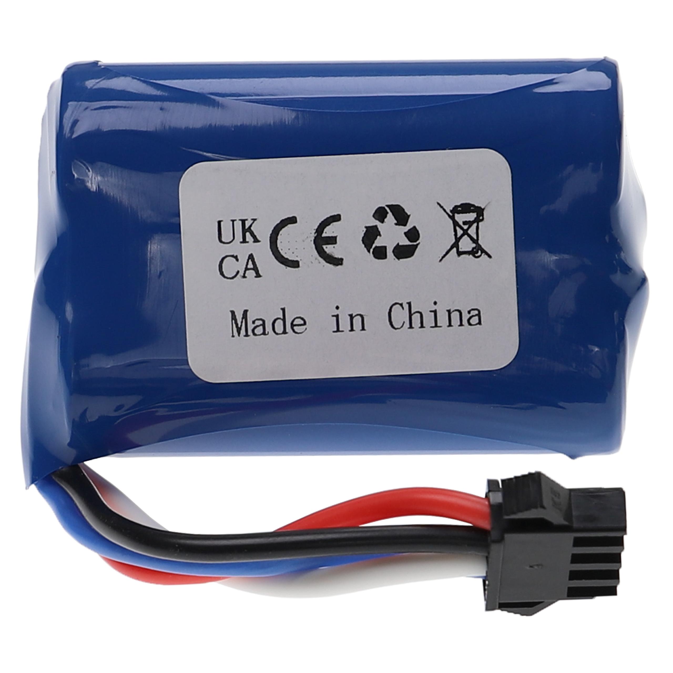 Batería para dispositivos modelismo UDI, Huanqi 001 - 1100 mAh 7,4 V Li-Ion, SM-4P