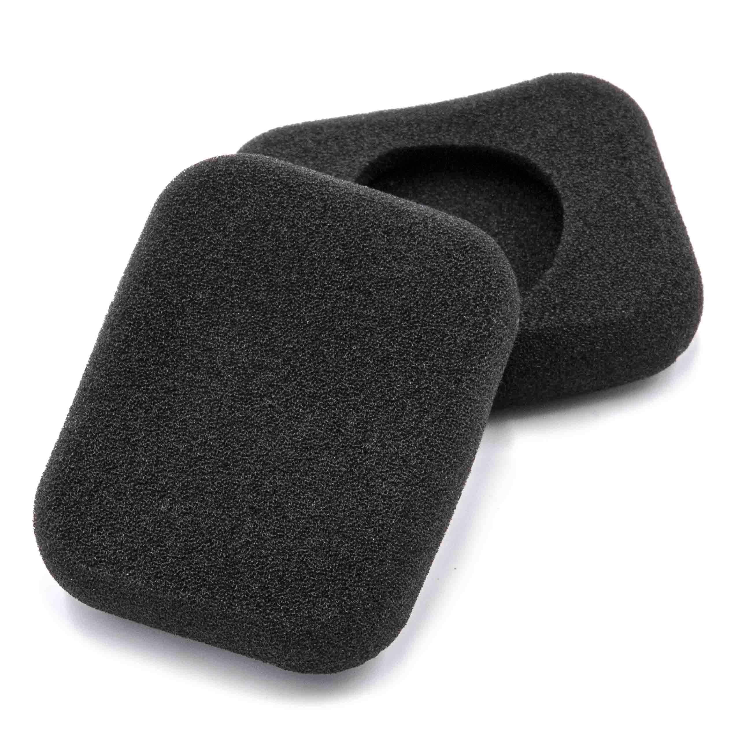 2x 1 paio di cuscinetti per Bang & Olufsen Form cuffie ecc. - gommapiuma, di alta qualità, nero