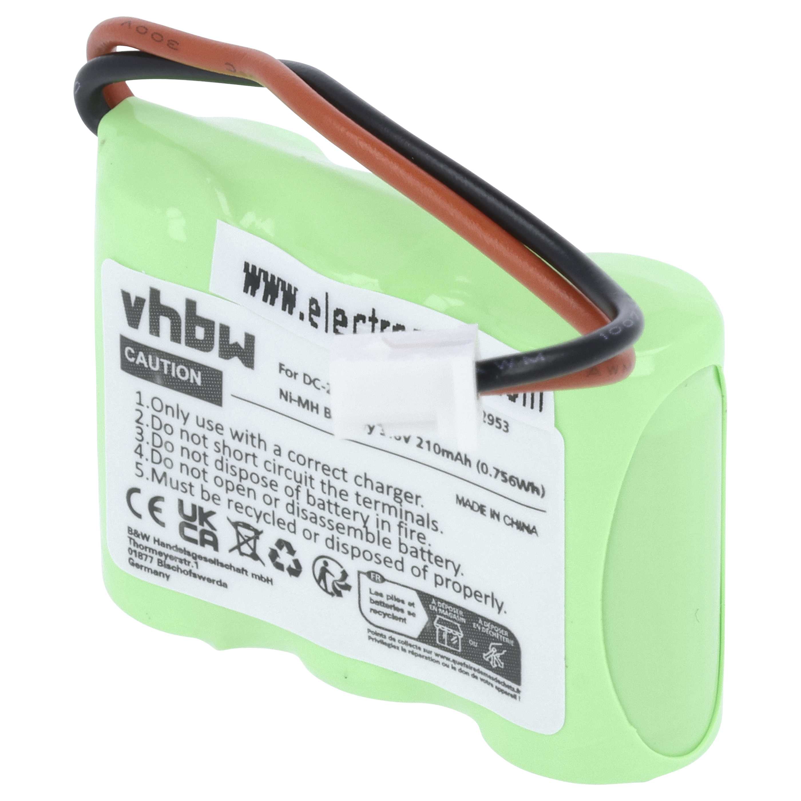 Dog Trainer Battery replaces Dogtra DC-20 - 210 mAh 3.6 V NiMH