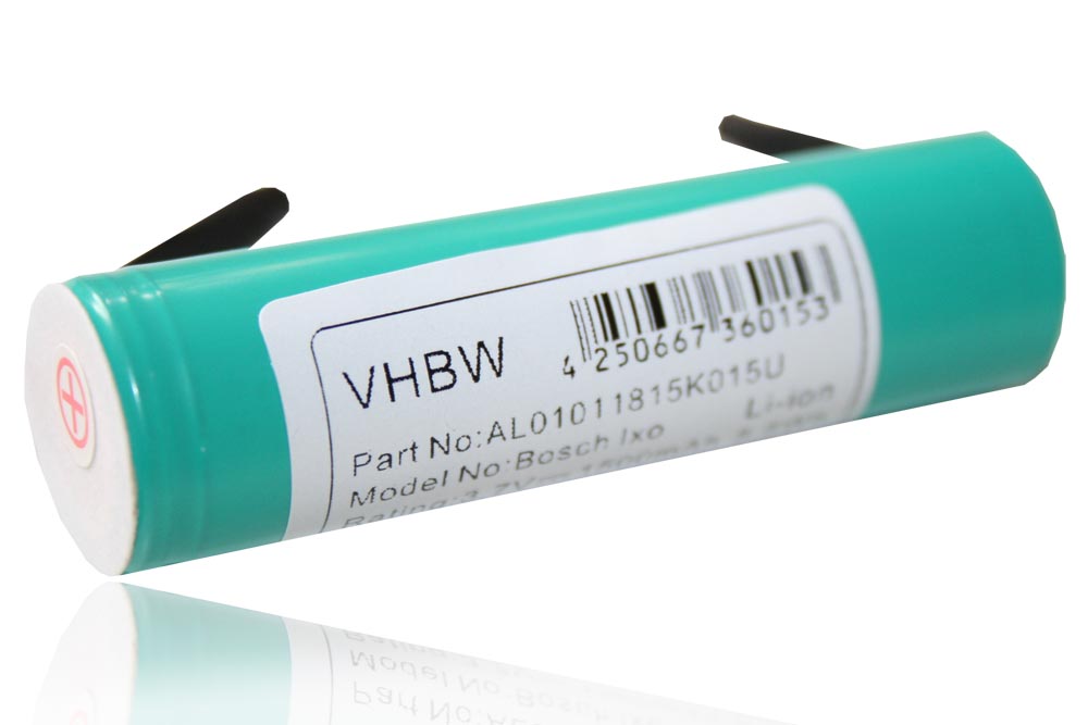 Batteria per attrezzo sostituisce Bosch Isio, IXO - 1500 mAh, 3,7 V, Li-Ion