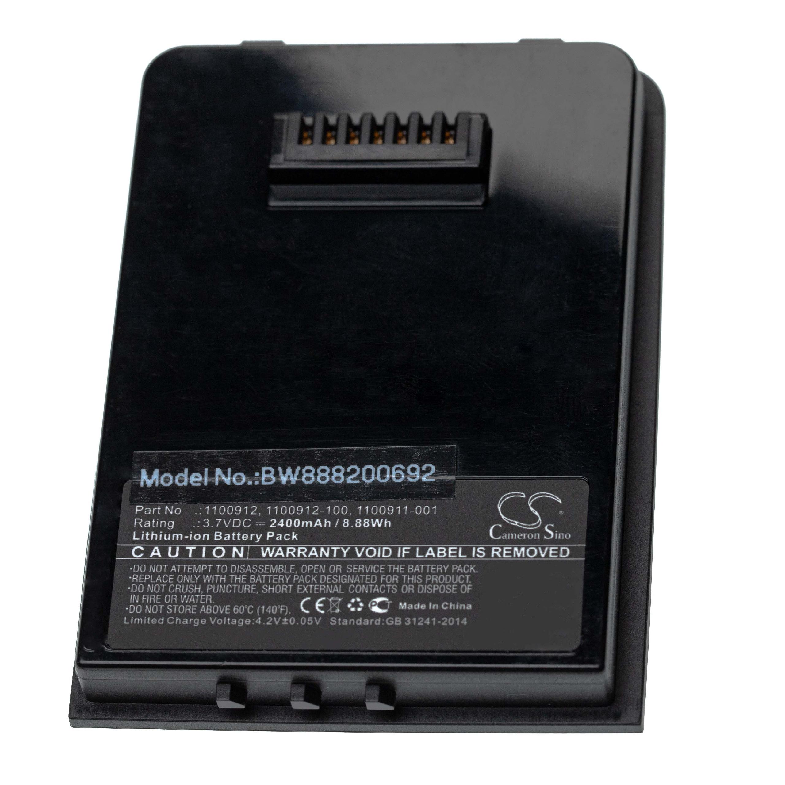 Mobilcomputer PDA-Akku als Ersatz für Psion 1100911-001, 1100912, 1100912-100 - 2400mAh 3,7V Li-Ion
