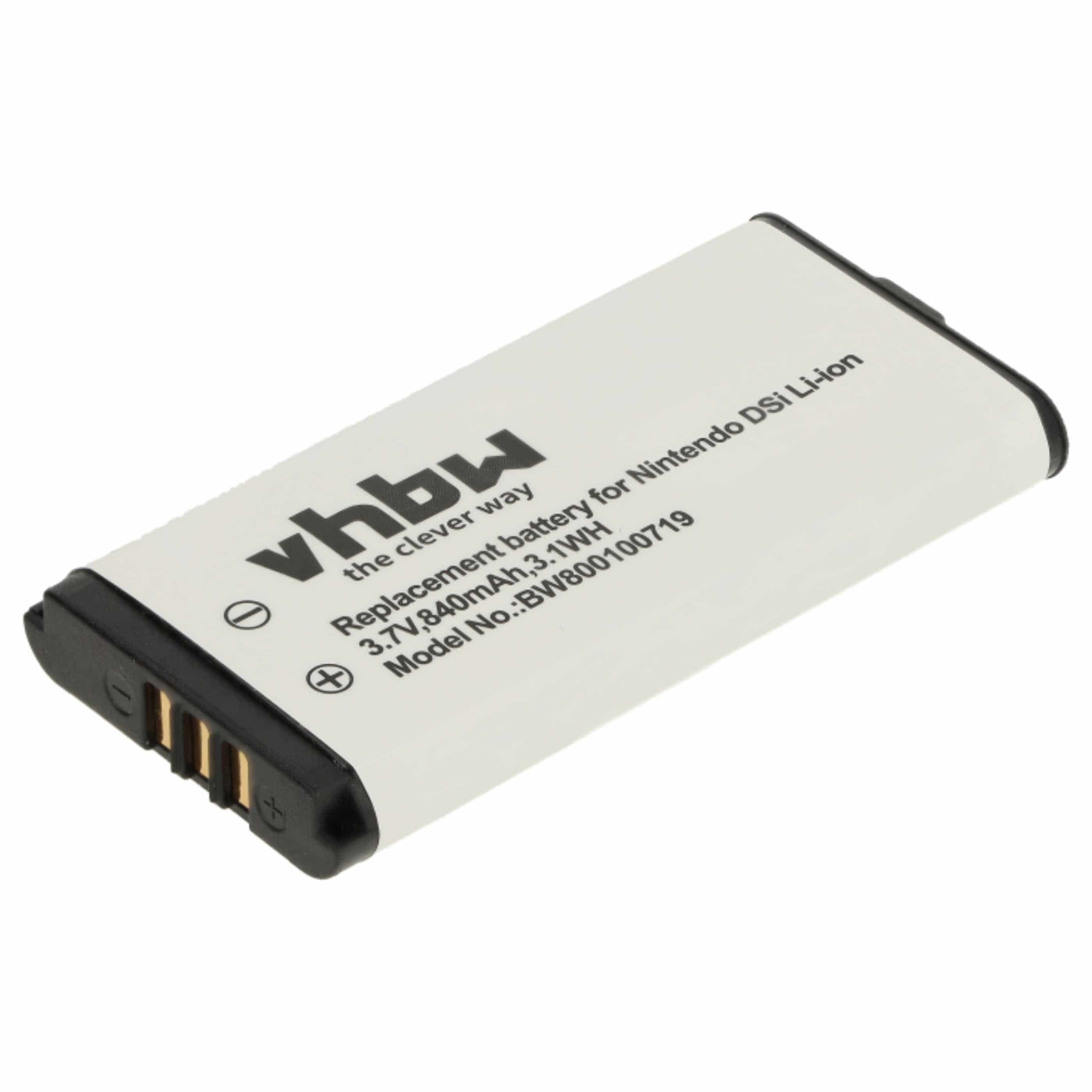 Games Console 2x Battery replaces Nintendo TWL-001, C/TWL-A-BP, TWL-003, BOAMK01 - 840 mAh 3.7 V Li-Ion