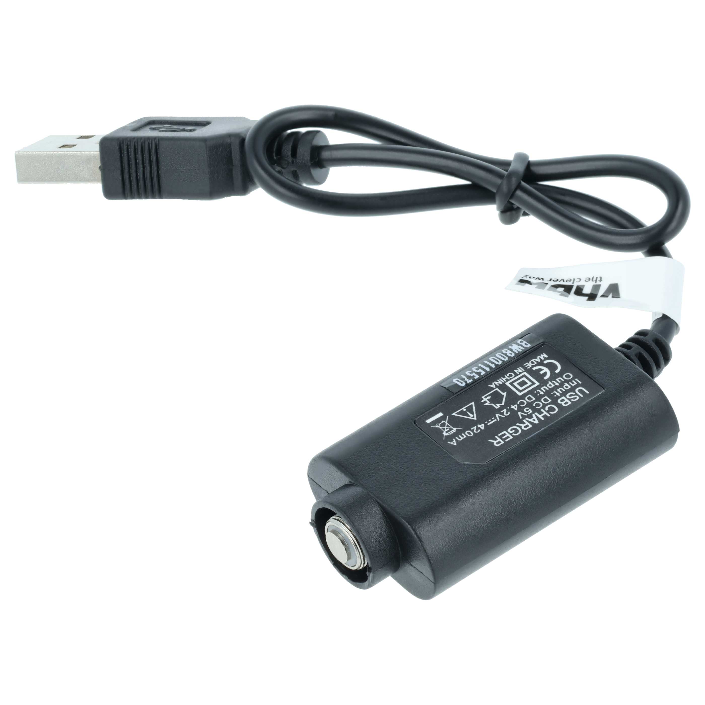 USB Charger suitable for Joyetech, Kanger eGo E-Cigarettes & other Devices with 510 Screw Closure - 25 cm