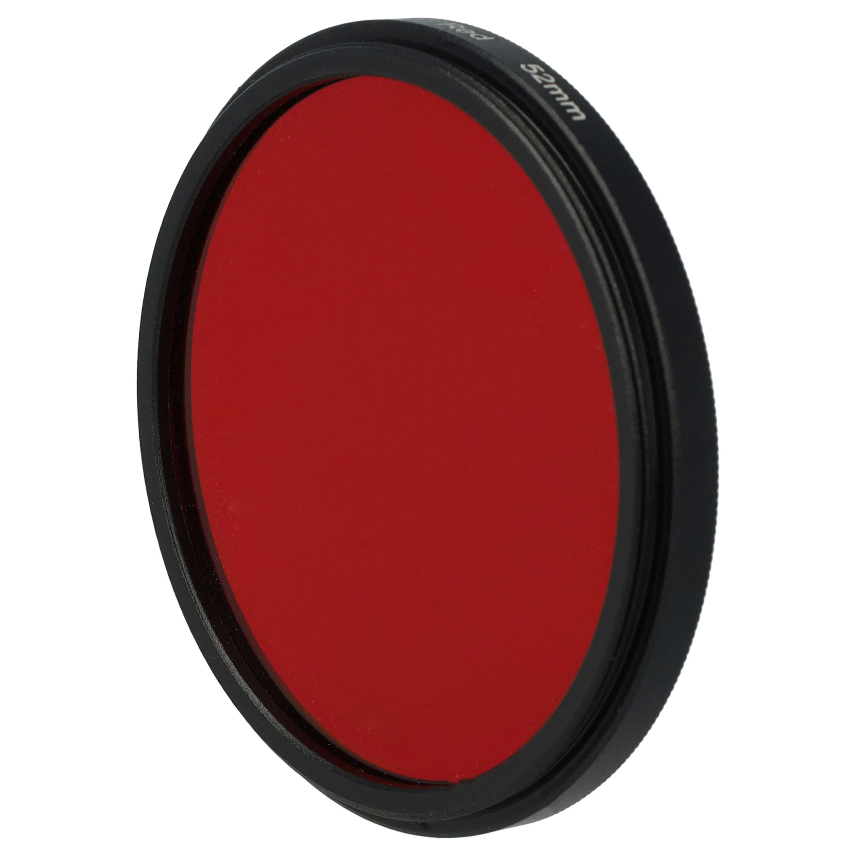 Filtro colorato per obiettivi fotocamera con filettatura da 52 mm - filtro rosso