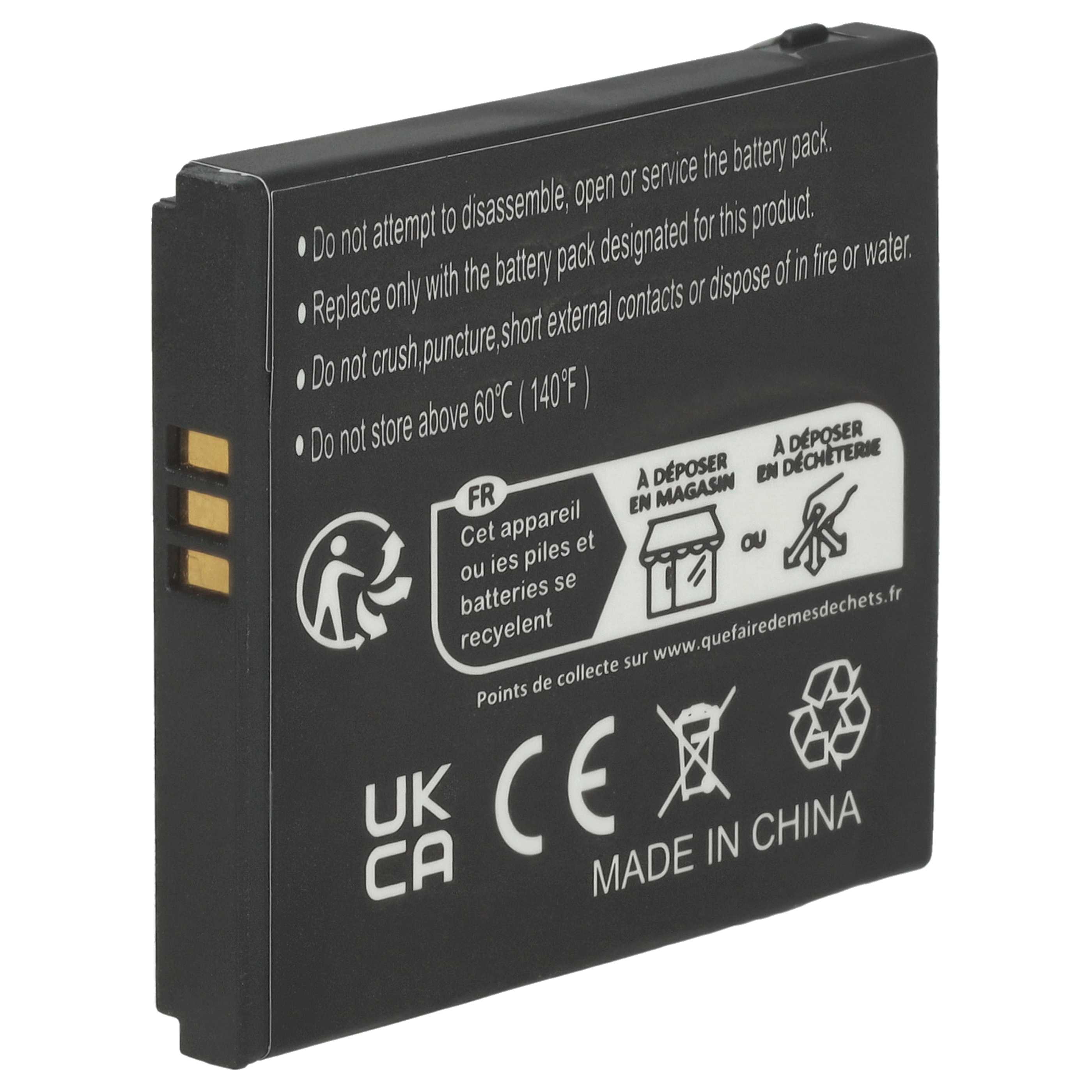 Akku als Ersatz für Doro DBF-800C, DBF-800D, DBF-800E, DBF-800A, DBF-800B - 800mAh 3,7V Li-Ion