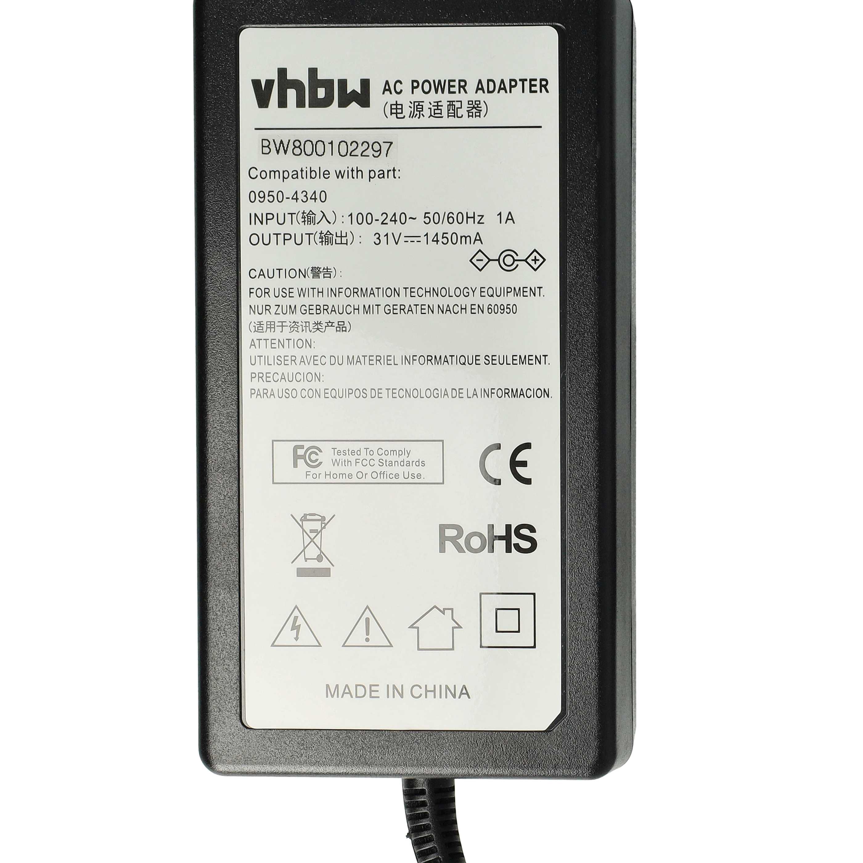 Mains Power Adapter replaces HP 0950-4340 Printer