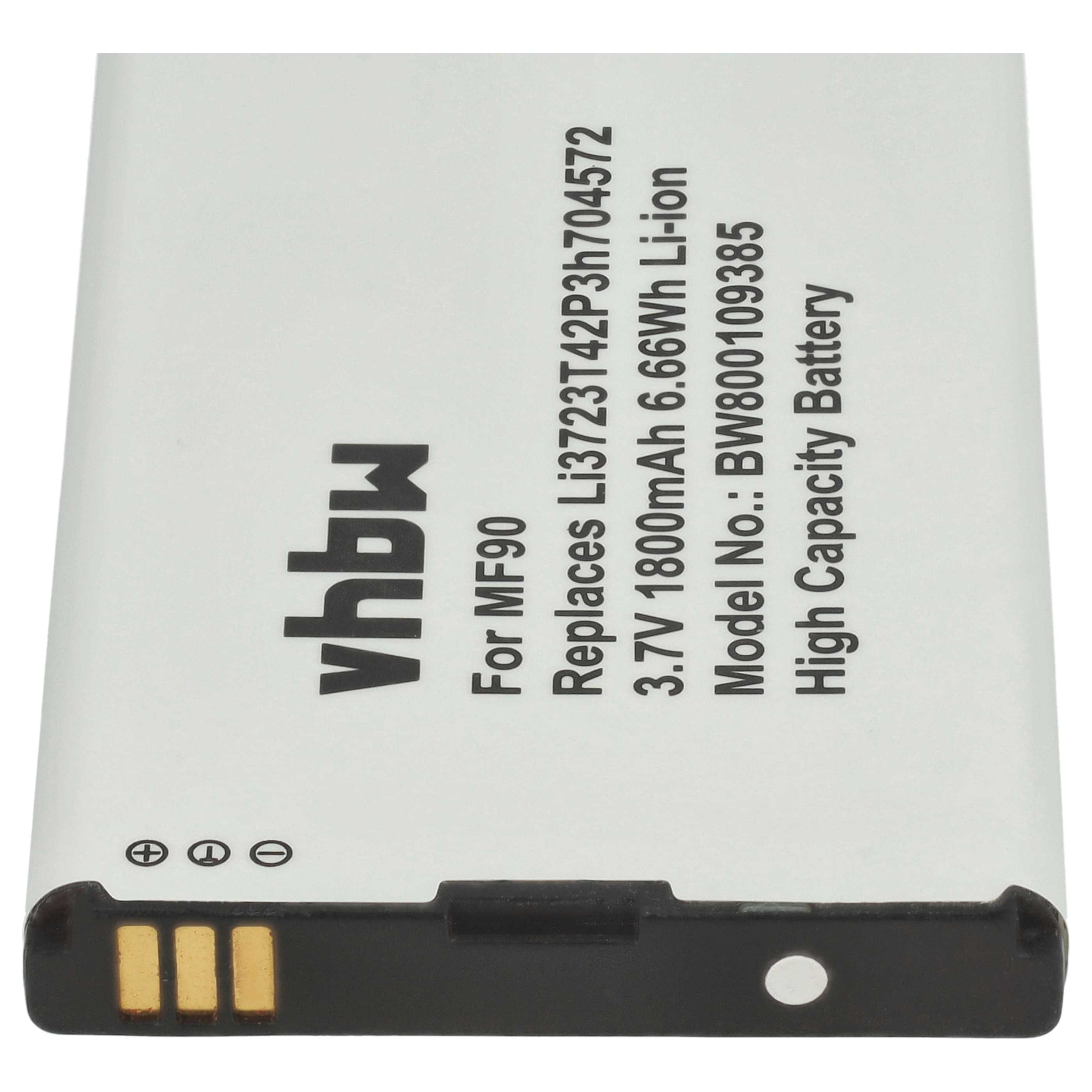 Batería reemplaza LI3720T42P3H704572, Li3723T42P3h704572 para router (1800 mAh, 3,7 V, Li-Ion)