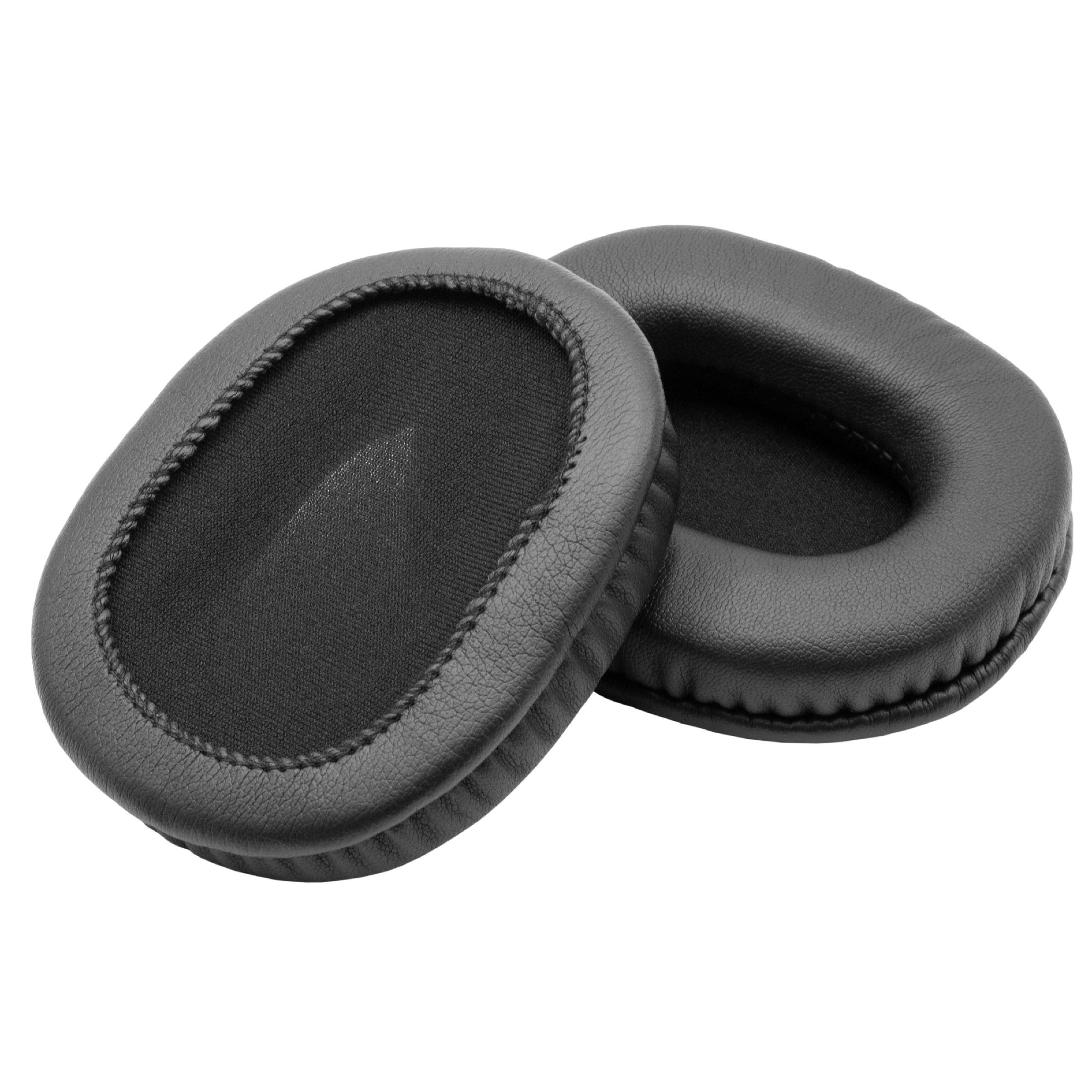 Ear Pads suitable for Audio Technica ATH-M20 Headphones etc. - polyurethane / foam, 11 mm thick