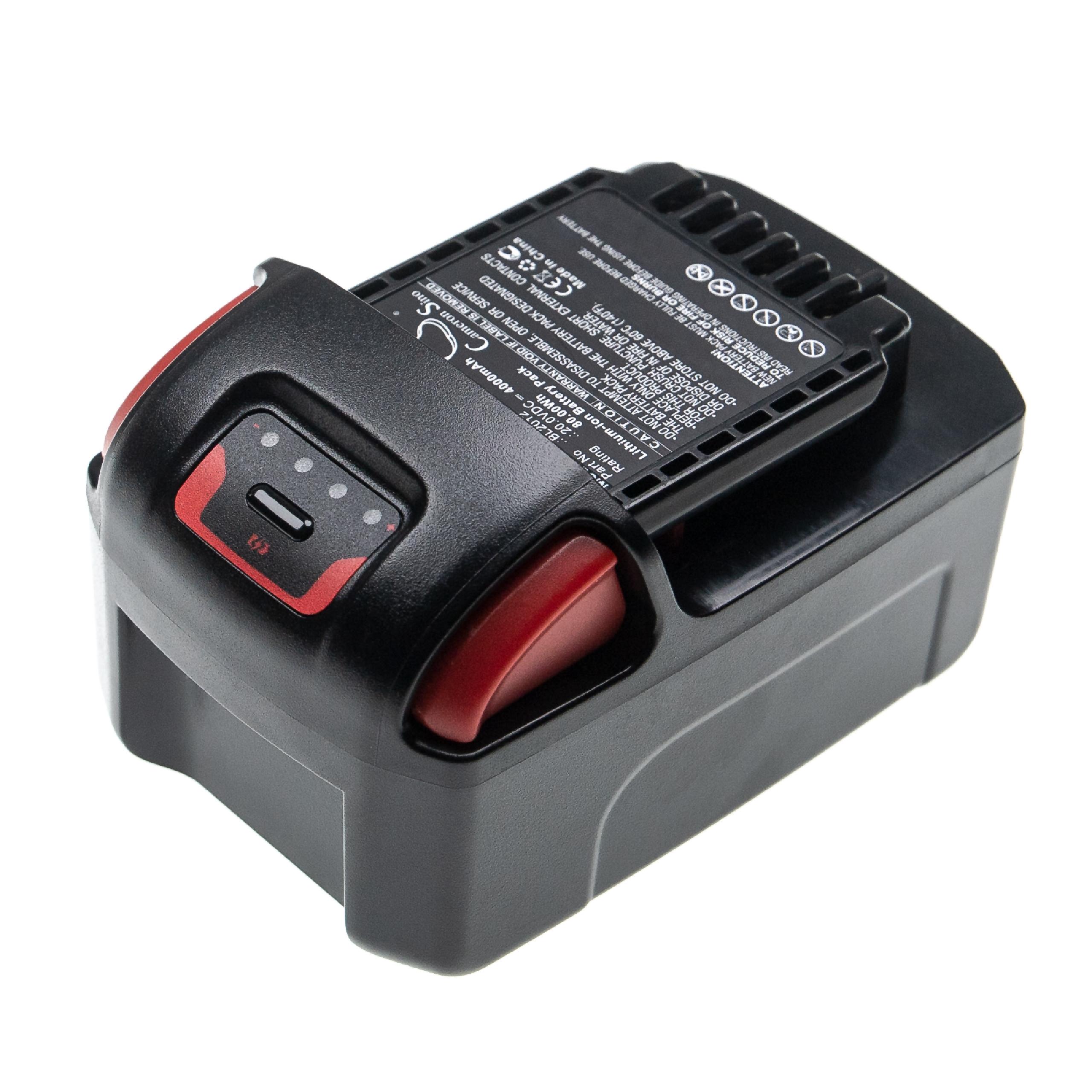Batterie remplace Ingersoll Rand BL2022, BL2012, BL2010 pour outil électrique - 4000 mAh, 20 V, Li-ion