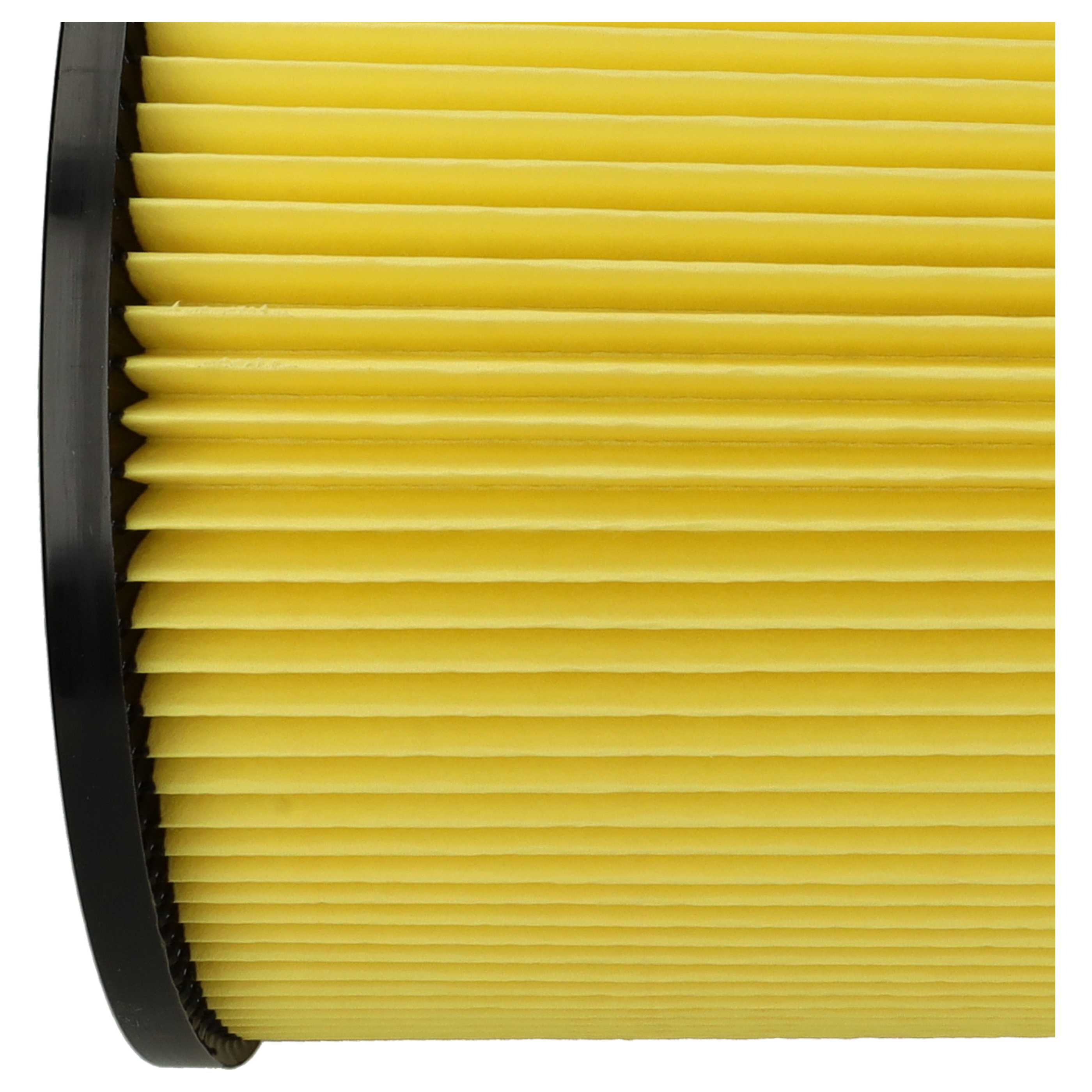 4x Filtercartridge filter replaces Thomas 195118, 787115 for Thomas Vacuum Cleaner, black / yellow