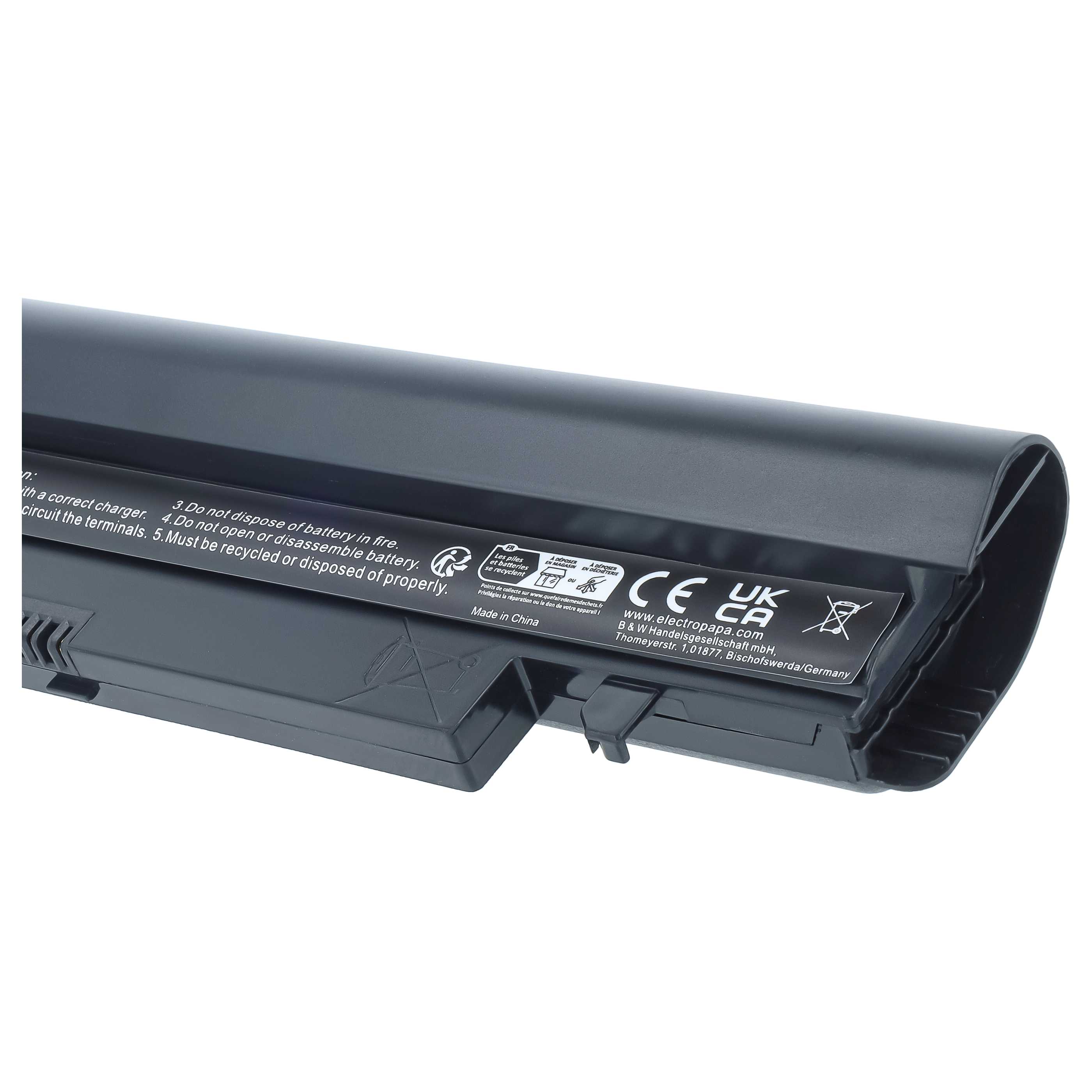 Notebook Battery replaces Samsung AA-PB2VC6B, AA-PL2VC6B, AA-PB2VC6W - 4400 mAh 11.1 V Li-Ion, black