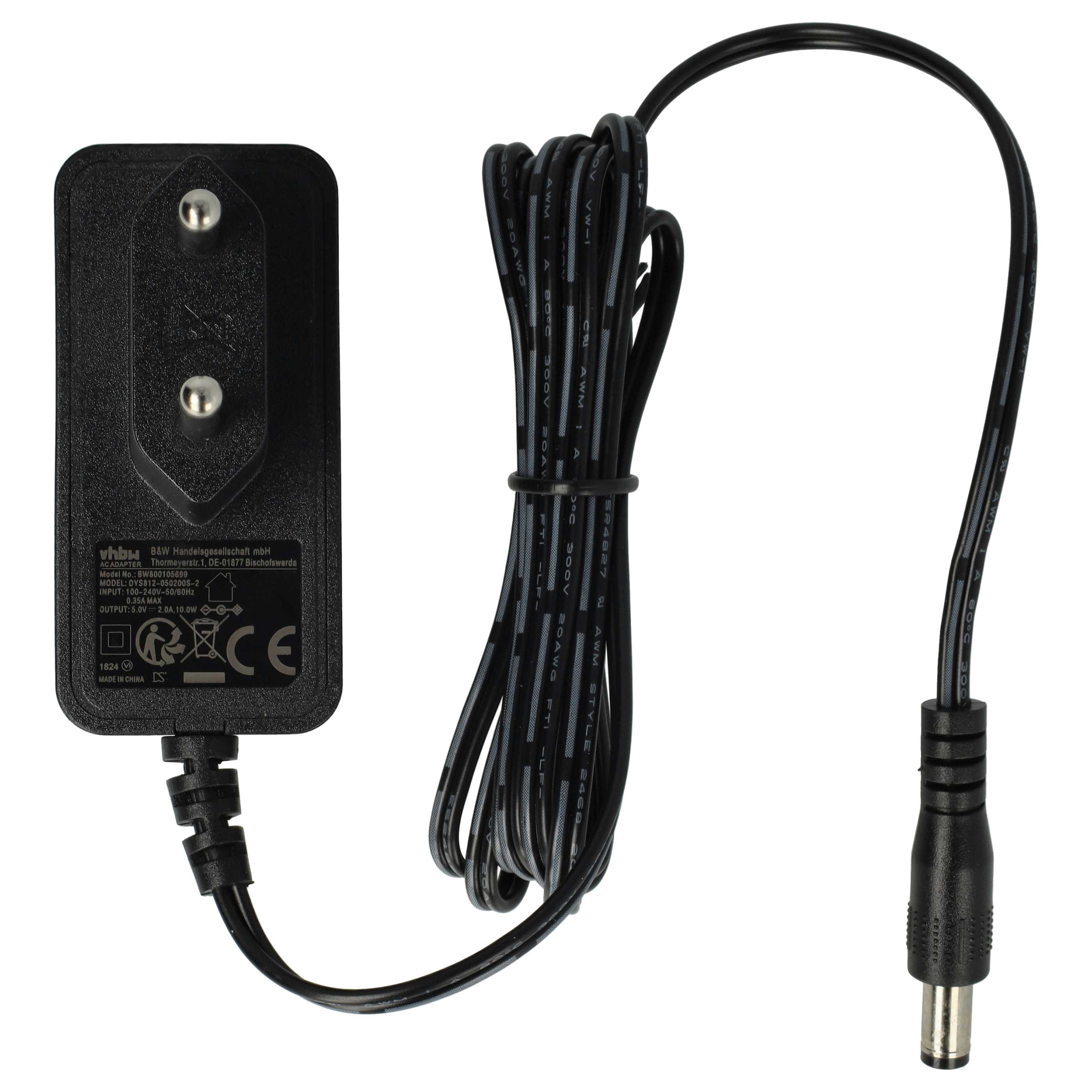 Mains Power Adapter replaces Snom 10W PSU for Electric Devices - 120 cm 5 V