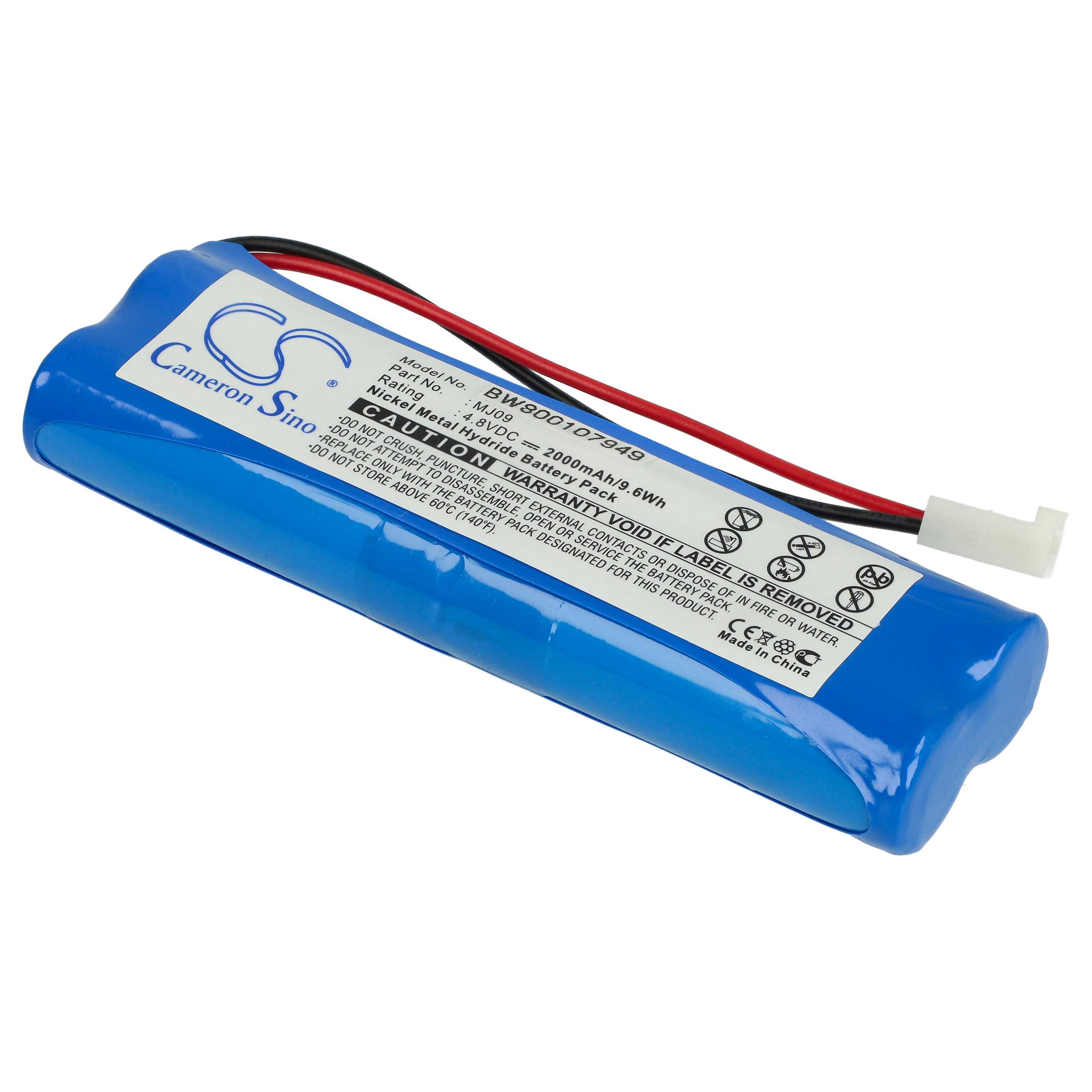 Batterie remplace I-Stat MJ09 pour appareil médical I-Stat - 2000mAh 4,8V NiMH