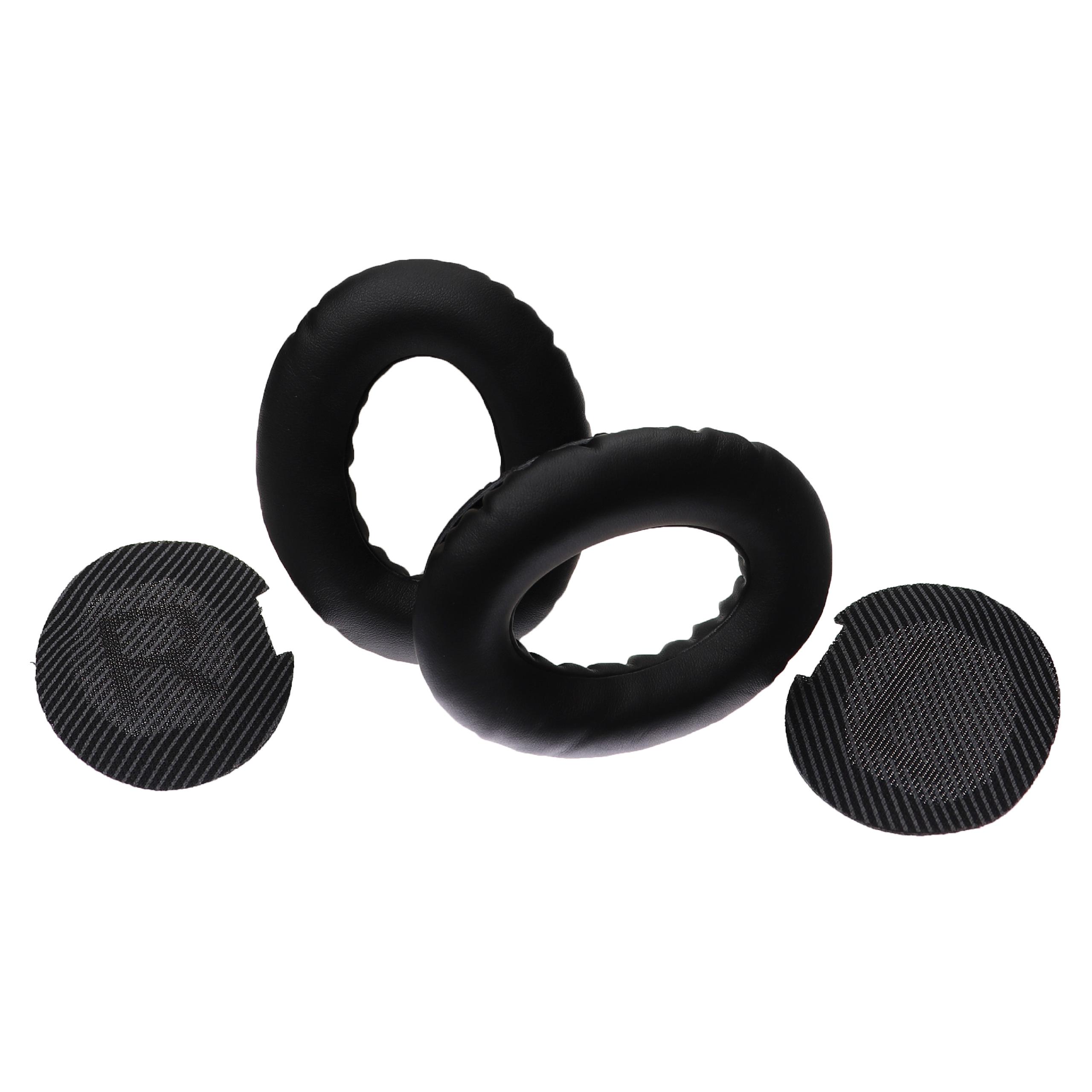 Coussinets d'oreille pour casque Bose AE2 - Avec mémoire de forme, matériau doux noir