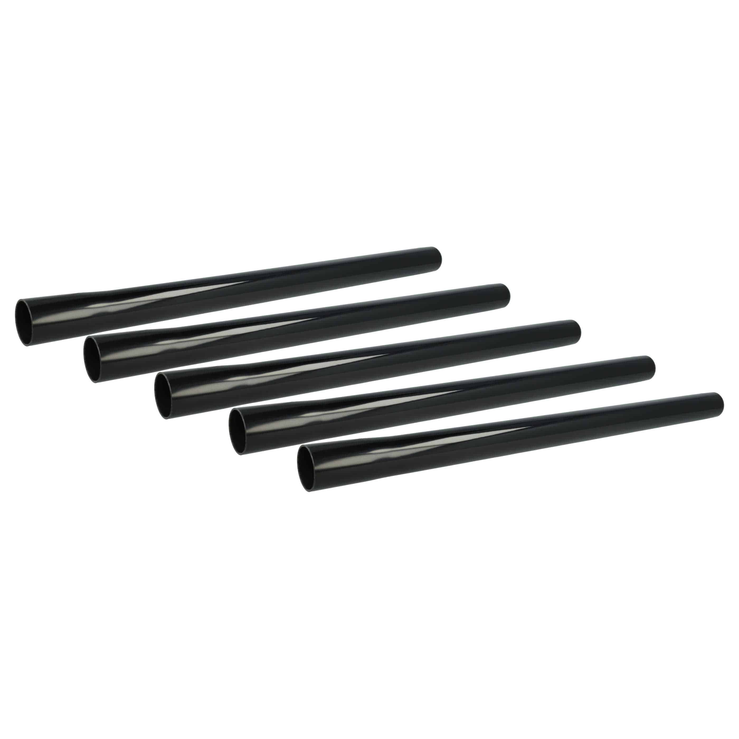 5x Tube suitable for Bosch, Makita VC2010L Vacuum Cleaner etc. - 50cm, black