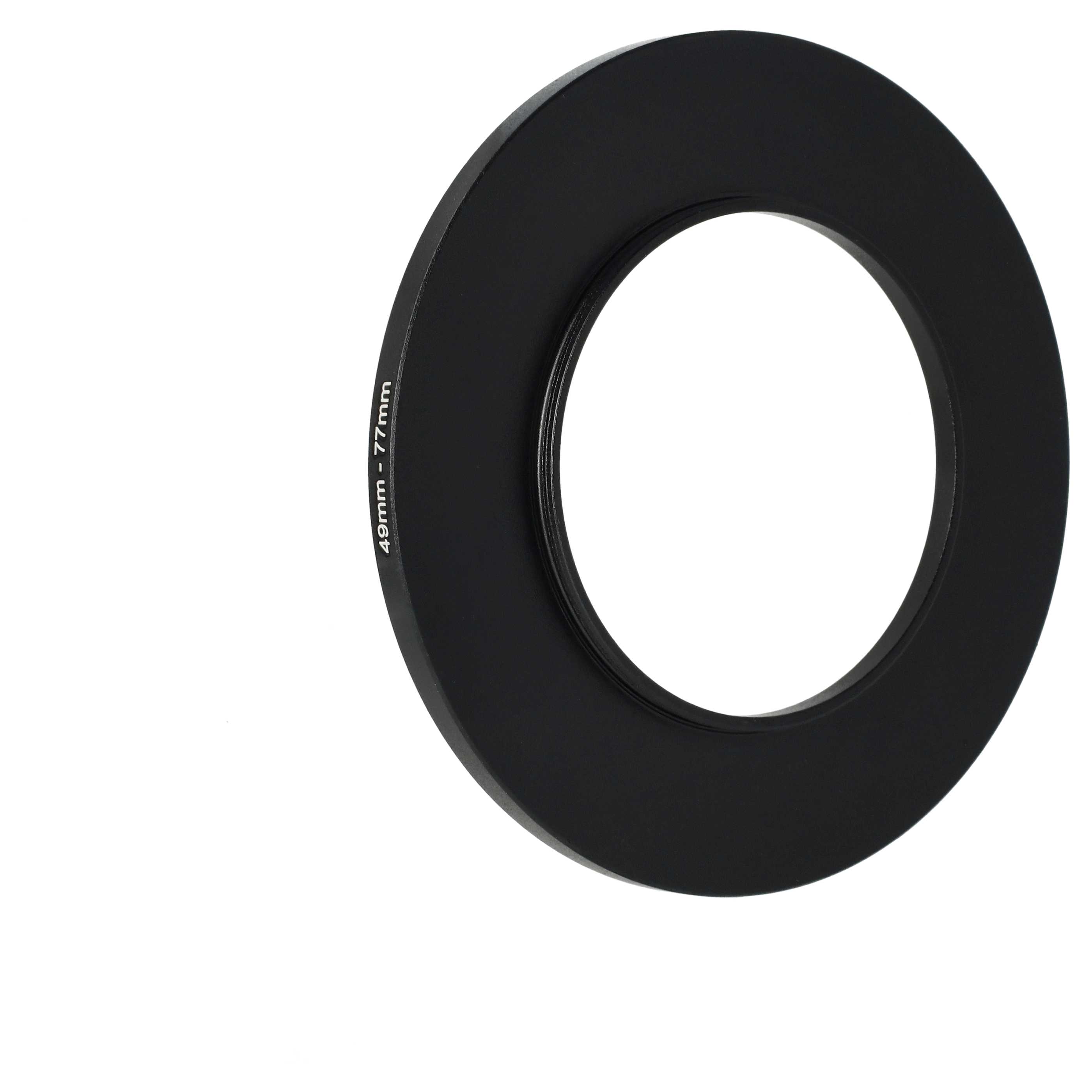 Step-Up-Ring Adapter 49 mm auf 77 mm passend für diverse Kamera-Objektive - Filteradapter