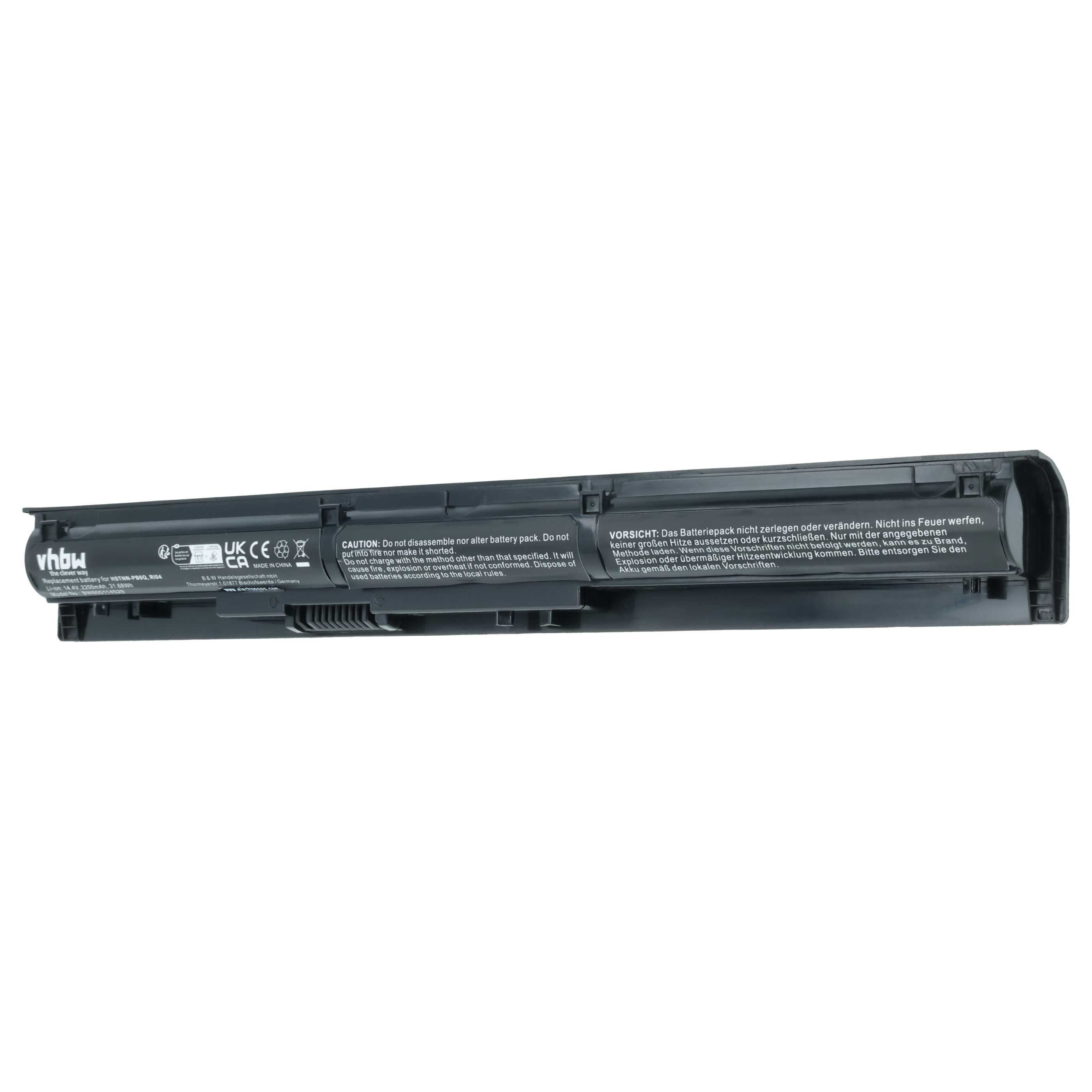 Akumulator do laptopa zamiennik HP 811063-421, 805294-001, 811346-001 - 2200 mAh 14,4 V Li-Ion, czarny
