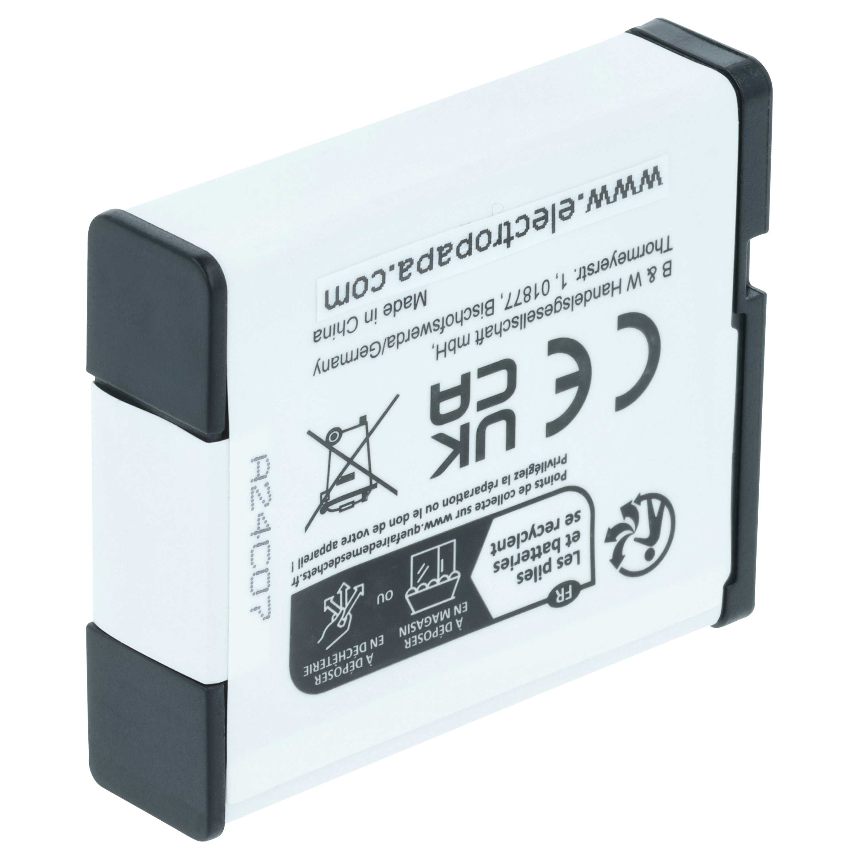 3x Battery replaces Casio NP-130, NP-130A - 1100mAh, 3.6V, Li-Ion