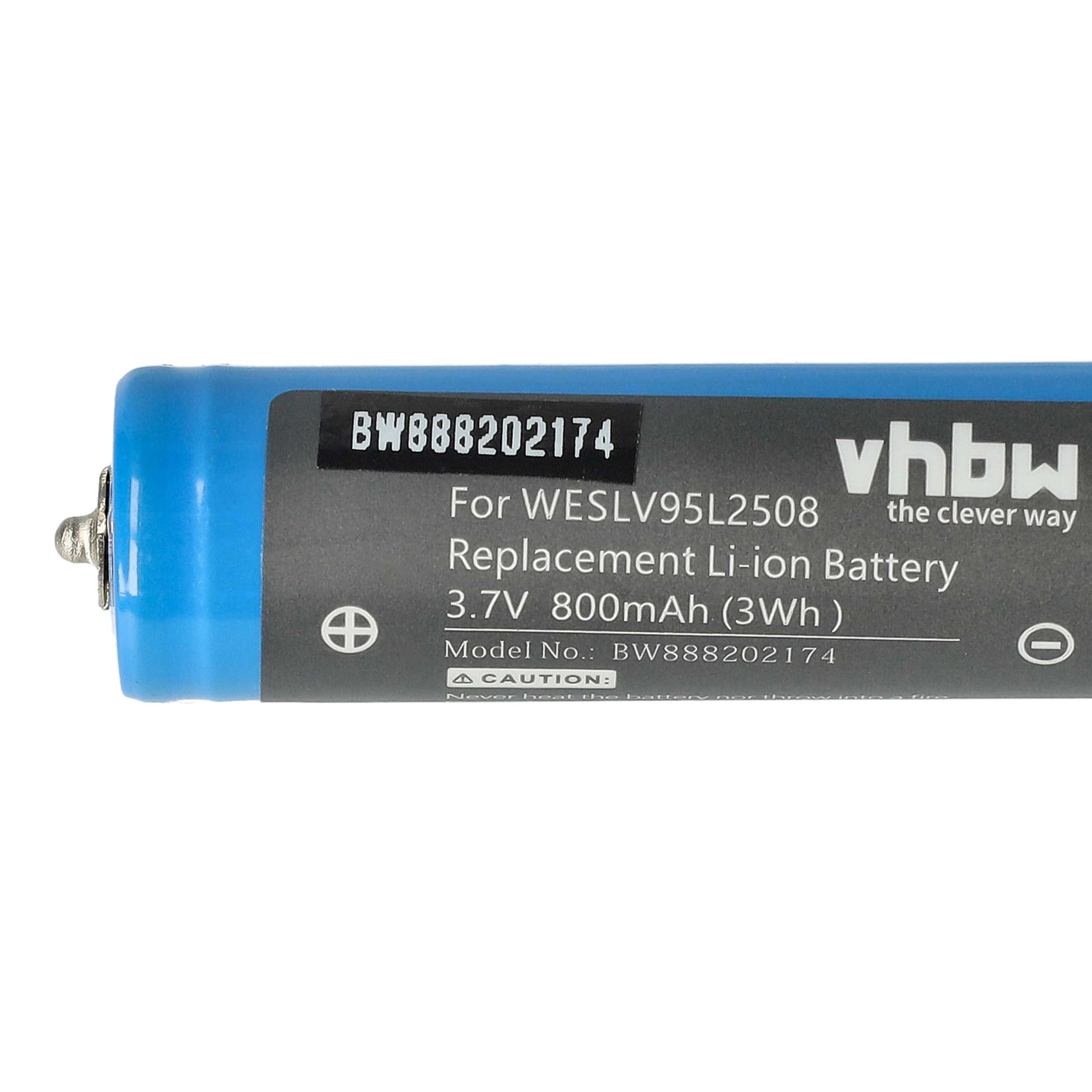 Batteria per rasoio sostituisce Panasonic WES8163L2505, WESLV95L2508 Panasonic - 800mAh 3,7V Li-Ion