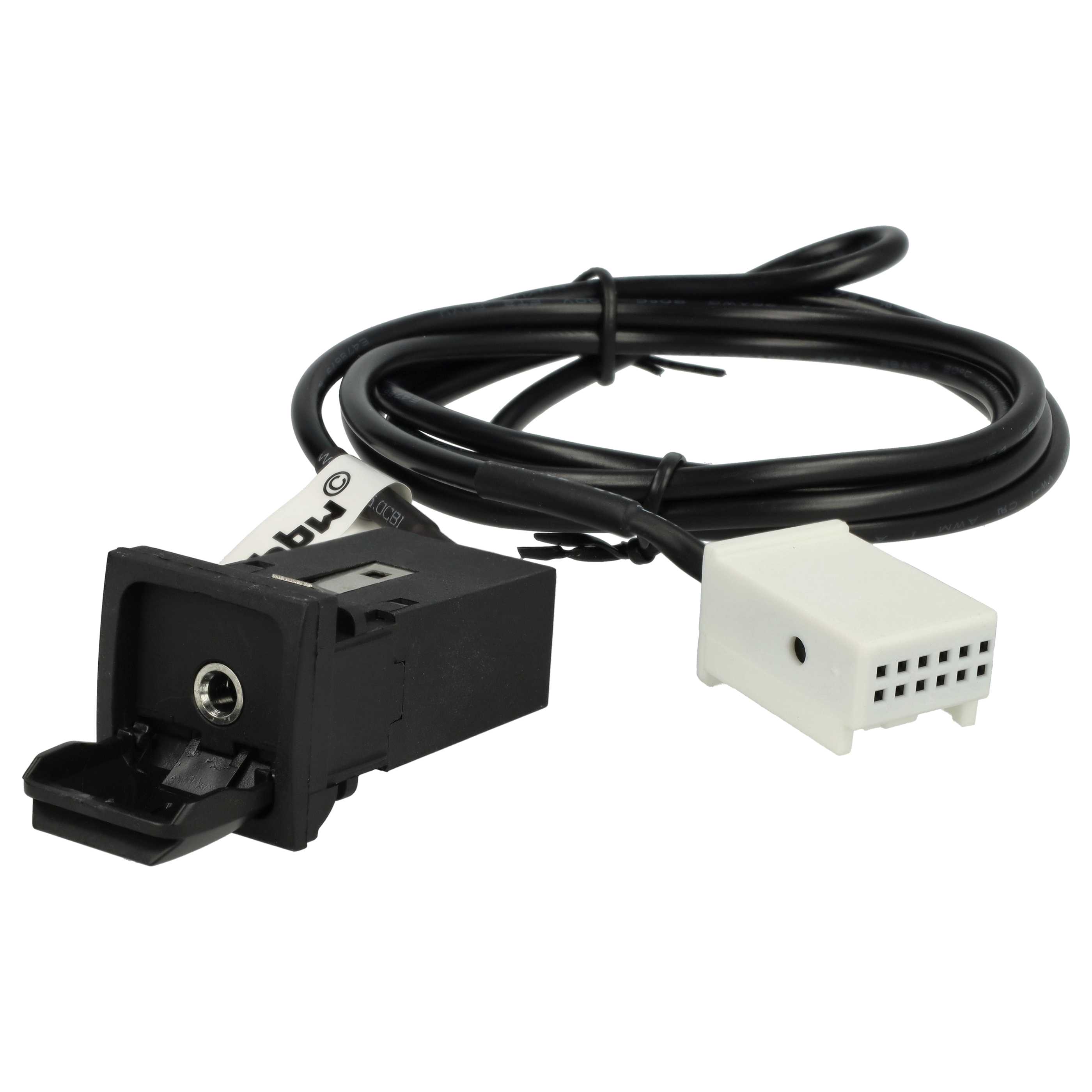AUX Audio Adapter Cable for VW, Audi Seat Skoda VW RNS310 Car Radio etc. - 120cm