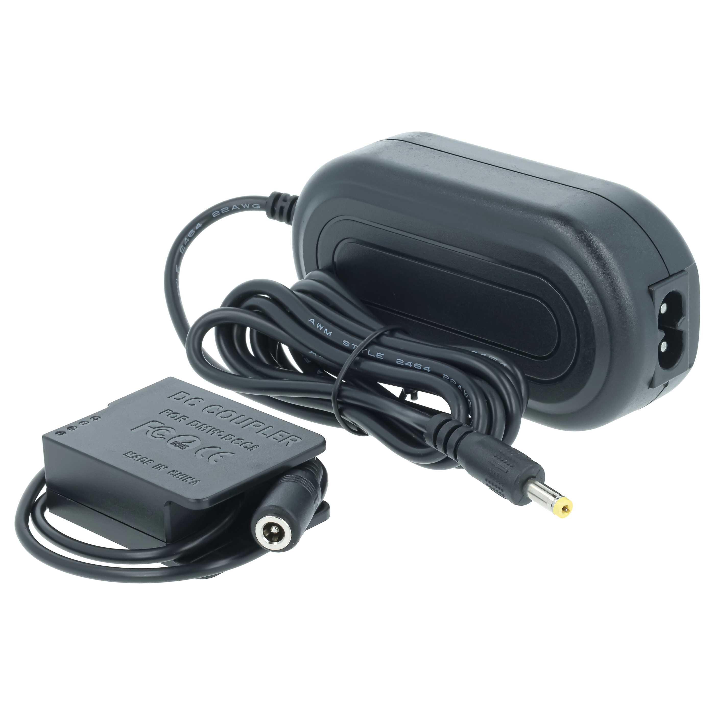 Bloc secteur remplace Panasonic DMW-DCC8, DMW-AC8EG, DMW-AC8 pour caméra Leica + coupleur DC comme Panasonic