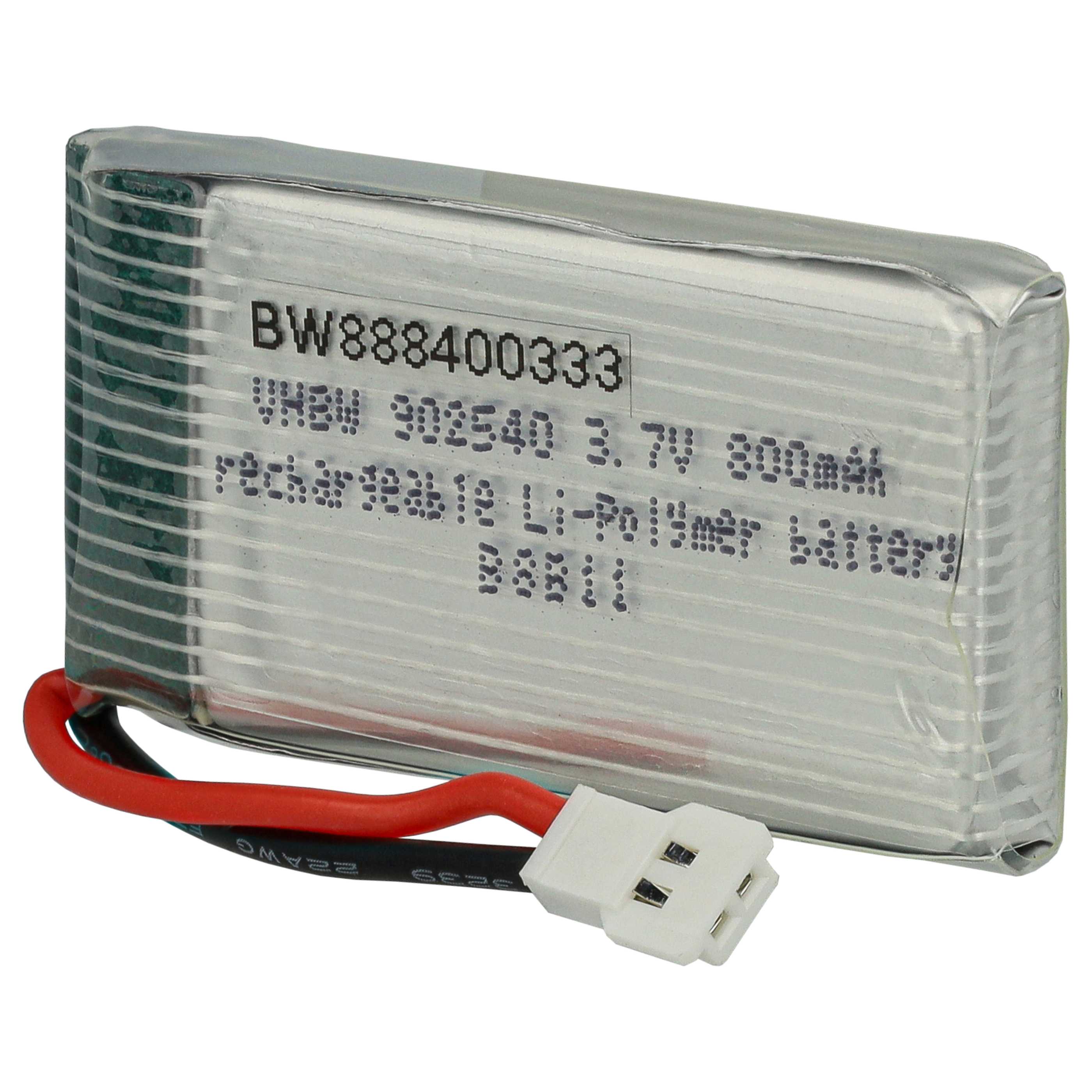 Batterie modèle radio-télécommandé - 800mAh 3,7V Li-polymère, XH 2.54 2P