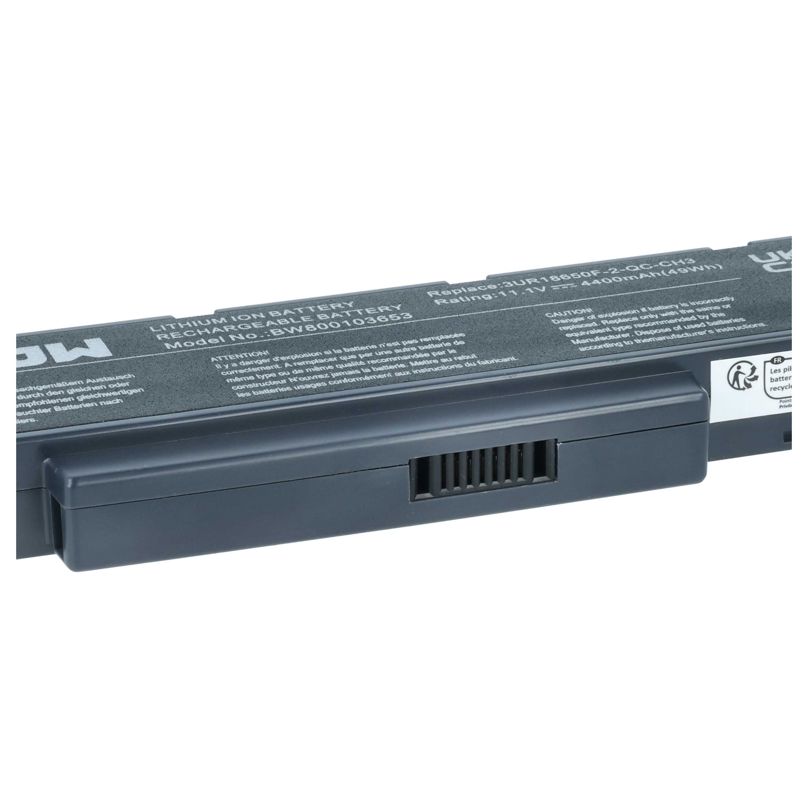 Akumulator do laptopa zamiennik 2C.20770.001, 2C.20770.011, 2C.20C30.001 - 4400 mAh 11,1 V Li-Ion, czarny