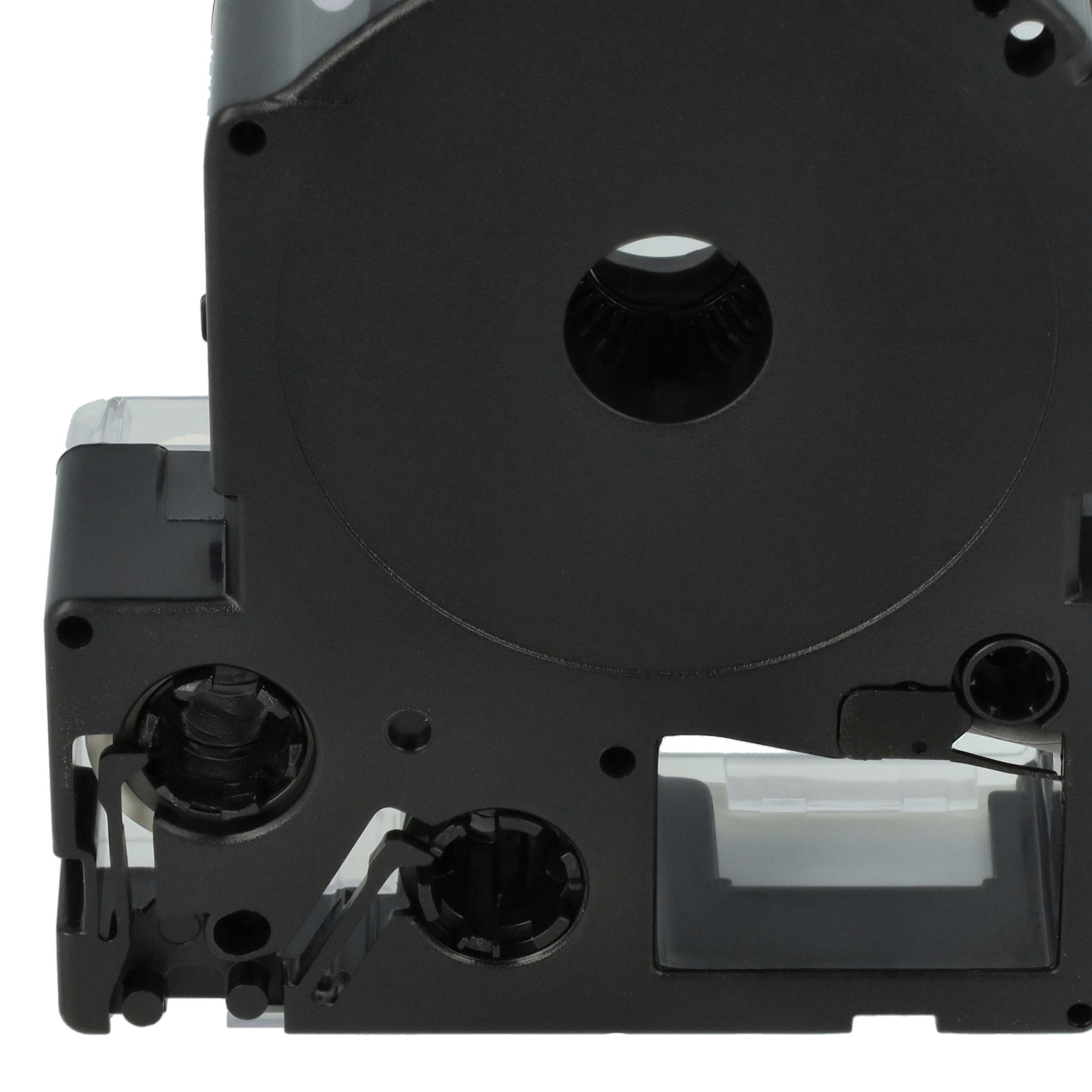 Cassetta nastro sostituisce Epson LC-6BWV per etichettatrice 24mm bianco - nero