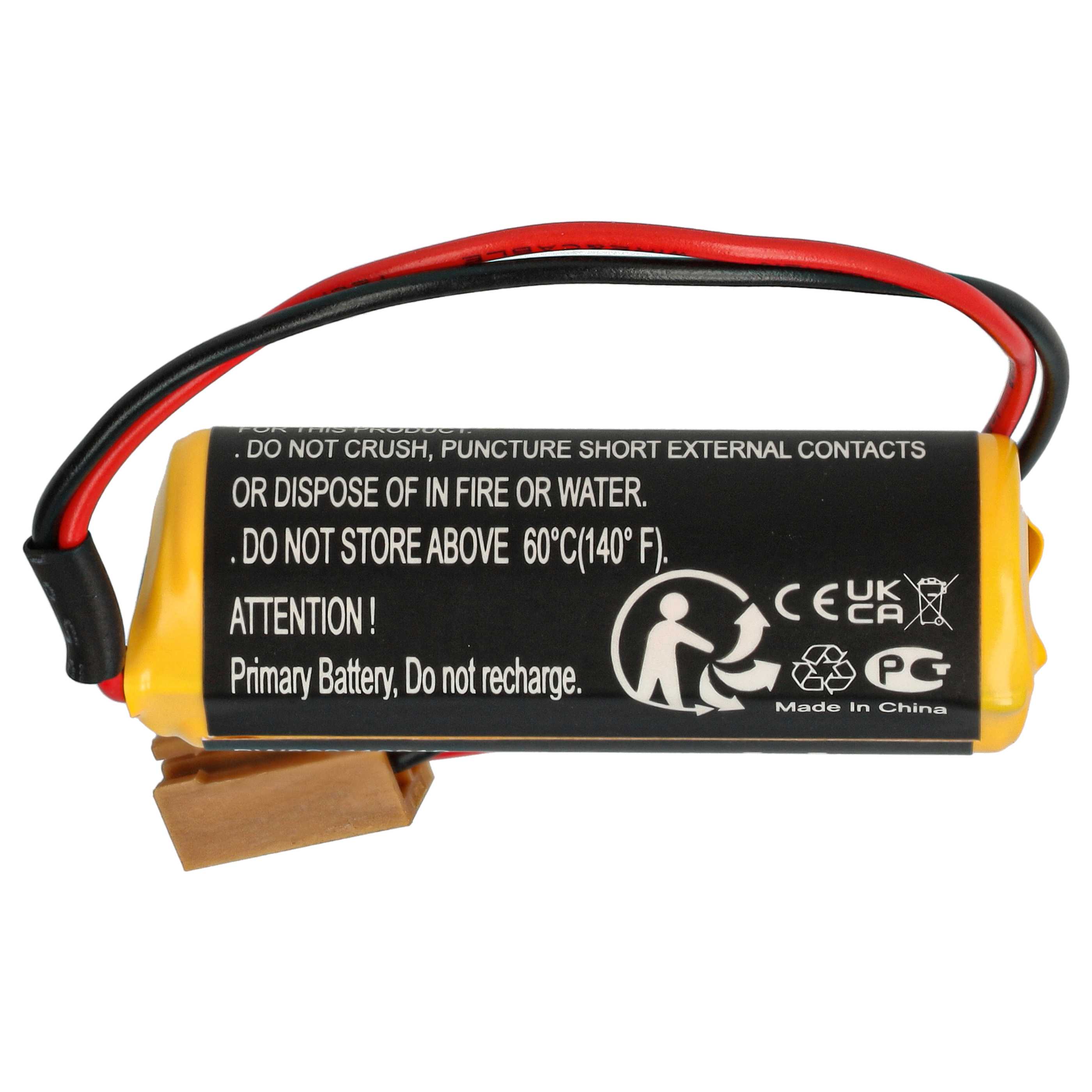 Batería reemplaza FDK CR8-LHC para controlador (2000 mAh, 3 V, Li-MnO2)