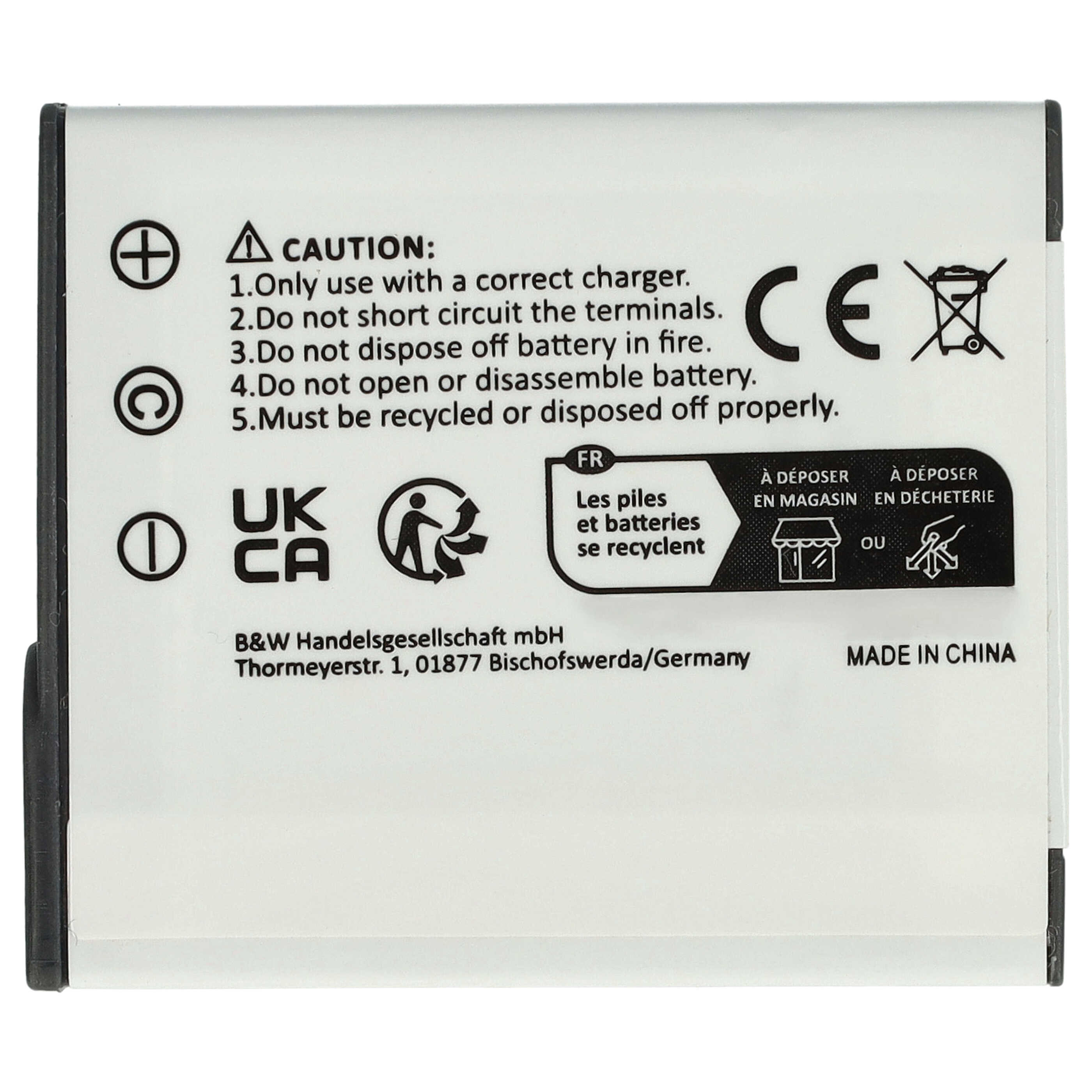 Battery Replacement for Sony NP-FG1, NP-BG1 - 950mAh, 3.6V, Li-Ion