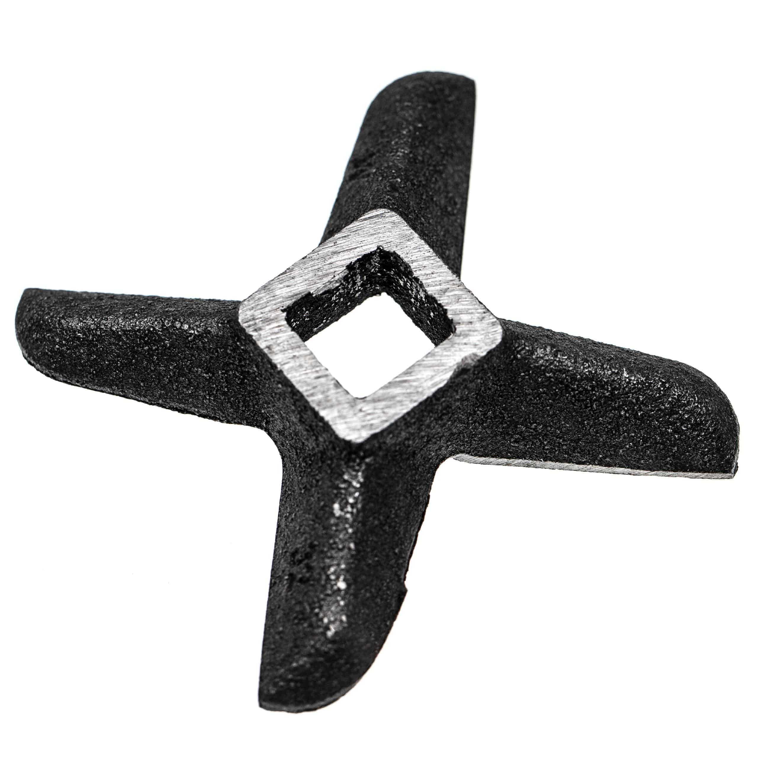 Coltello a croce modello 32 per tritacarne per es. compatibile con ADE, Caso, Fama - quadrato 15,1 x 15,1 mm