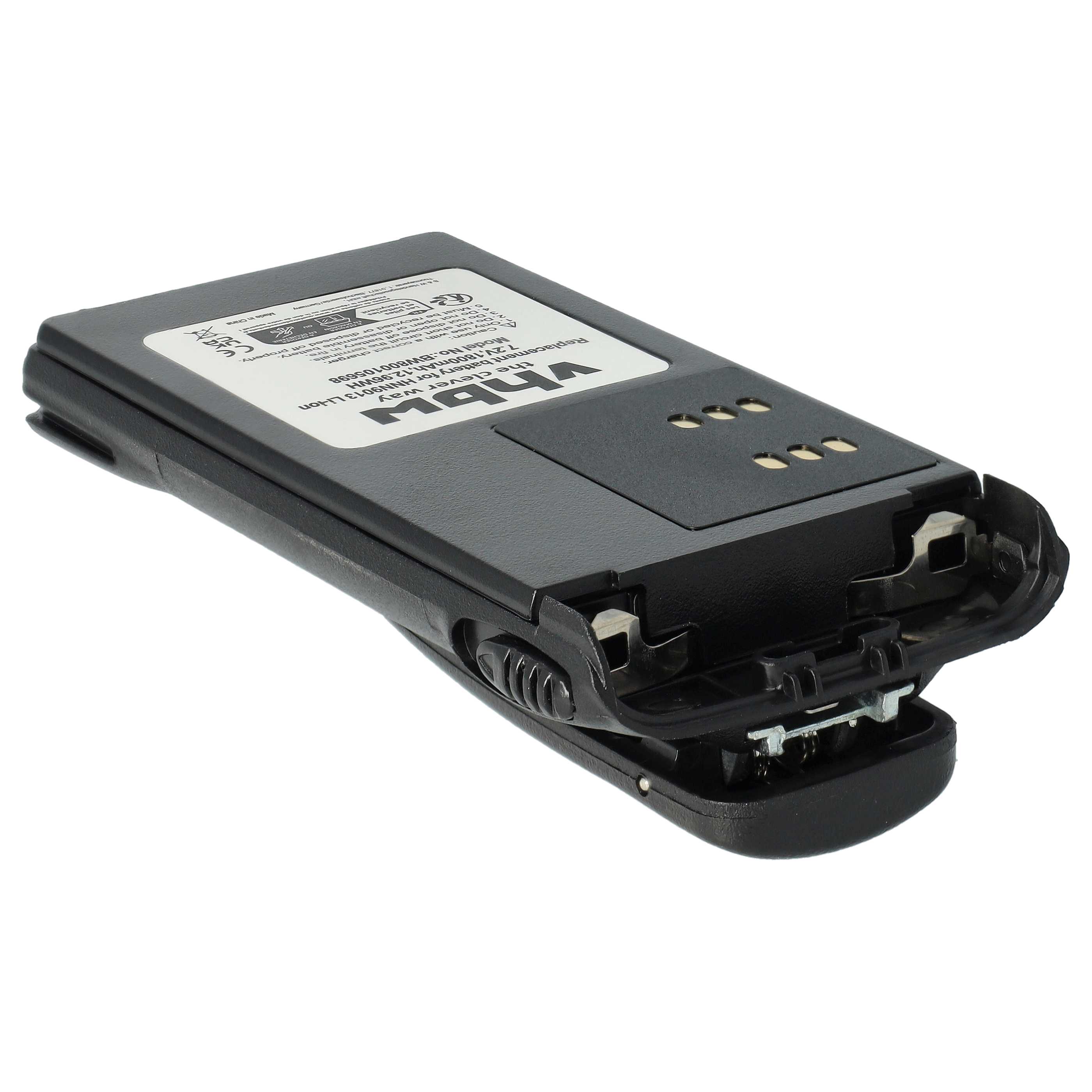 Radio 10x Battery replaces Motorola HMNN4151, HMNN4154, HNN4001, HMNN4158, HMNN4159 - 1800 mAh 7.2 V Li-Ion
