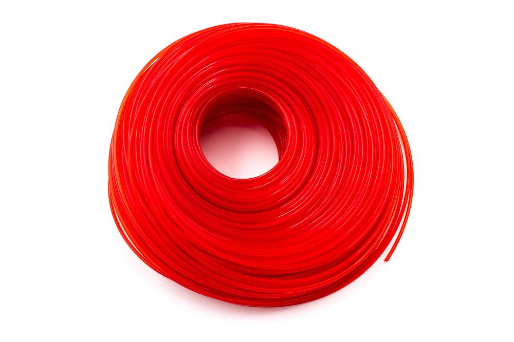 Line suitable for Bosch Makita Lawn Mower, Grass Trimmer - Trimmer Line Red, 2 mm x 100 m, Round