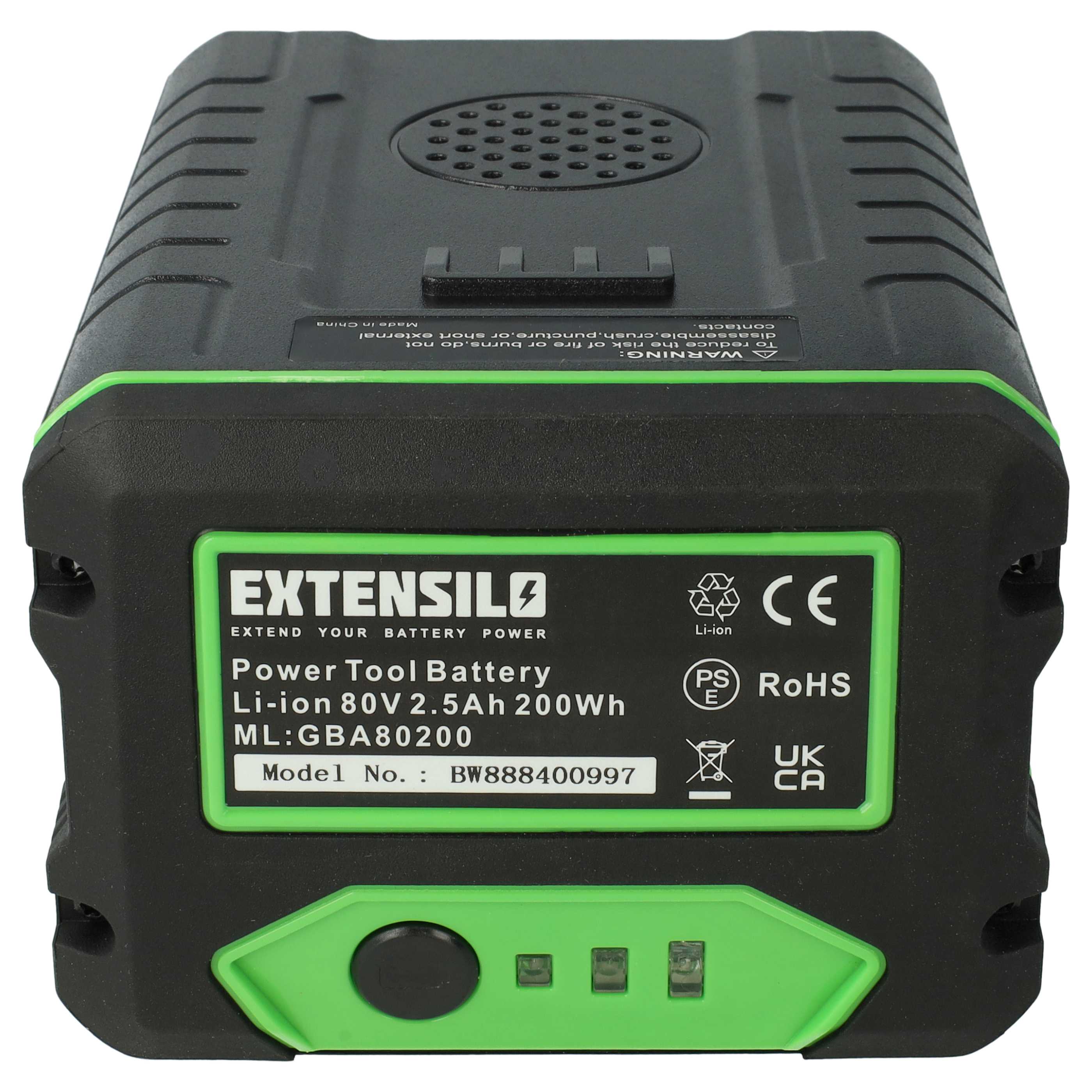 Akku (2x Stück) 80V passend für Kobalt 80V Max - 2500mAh, Li-Ion