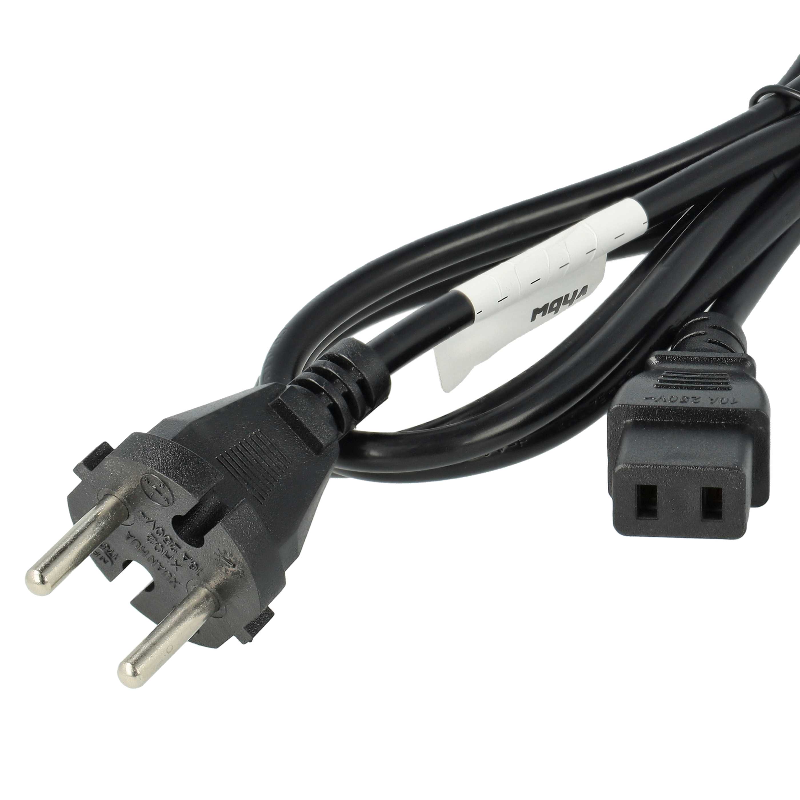 2x Kabel zasilający C9 wtyczka ochronna do urządzeń np. monitora komputera Philips, Roland, Akai, Yamaha - 2 m