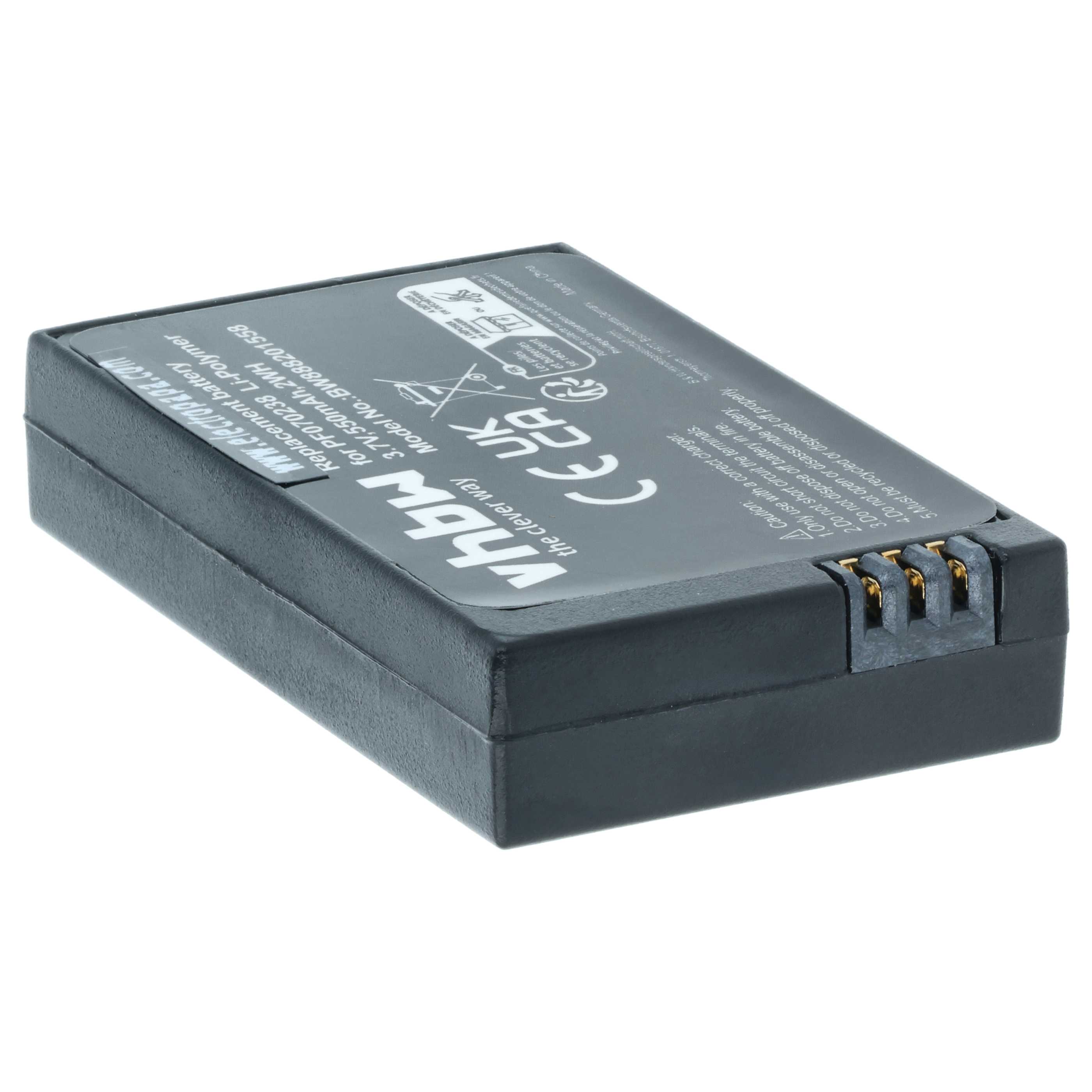 Batterie remplace Parrot MCSAS00314, MCSAS00319, PF070238 pour drone Parrot- 550mAh 3,7V Li-polymère