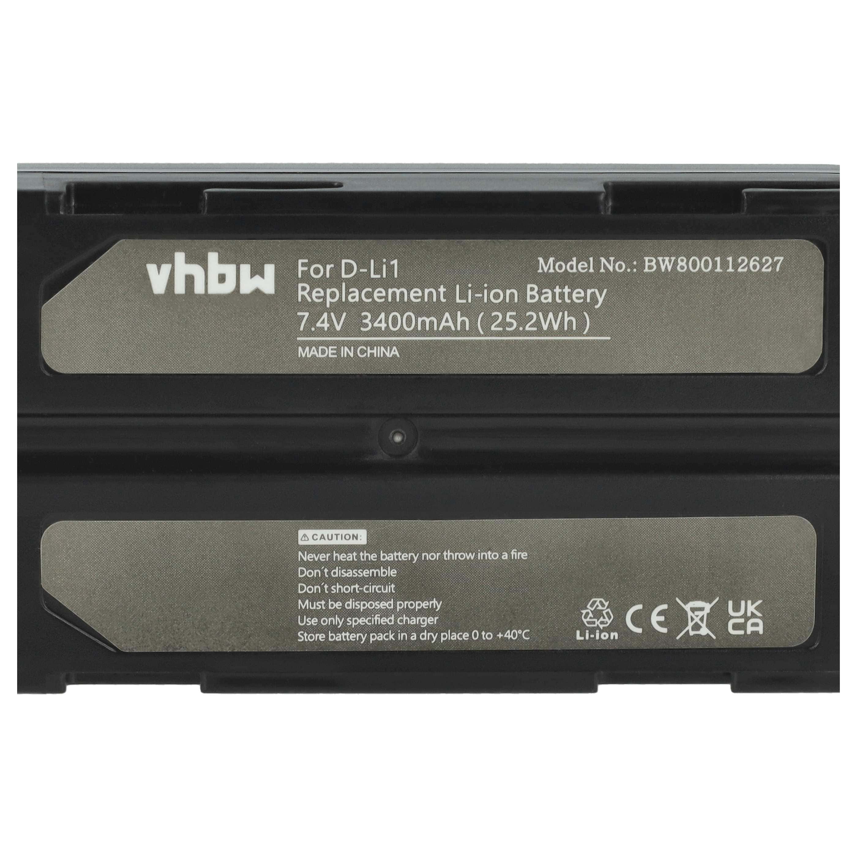 Kamera-Akku als Ersatz für CHC 1906110059 für Telxon - 3400mAh 7,4V Li-Ion