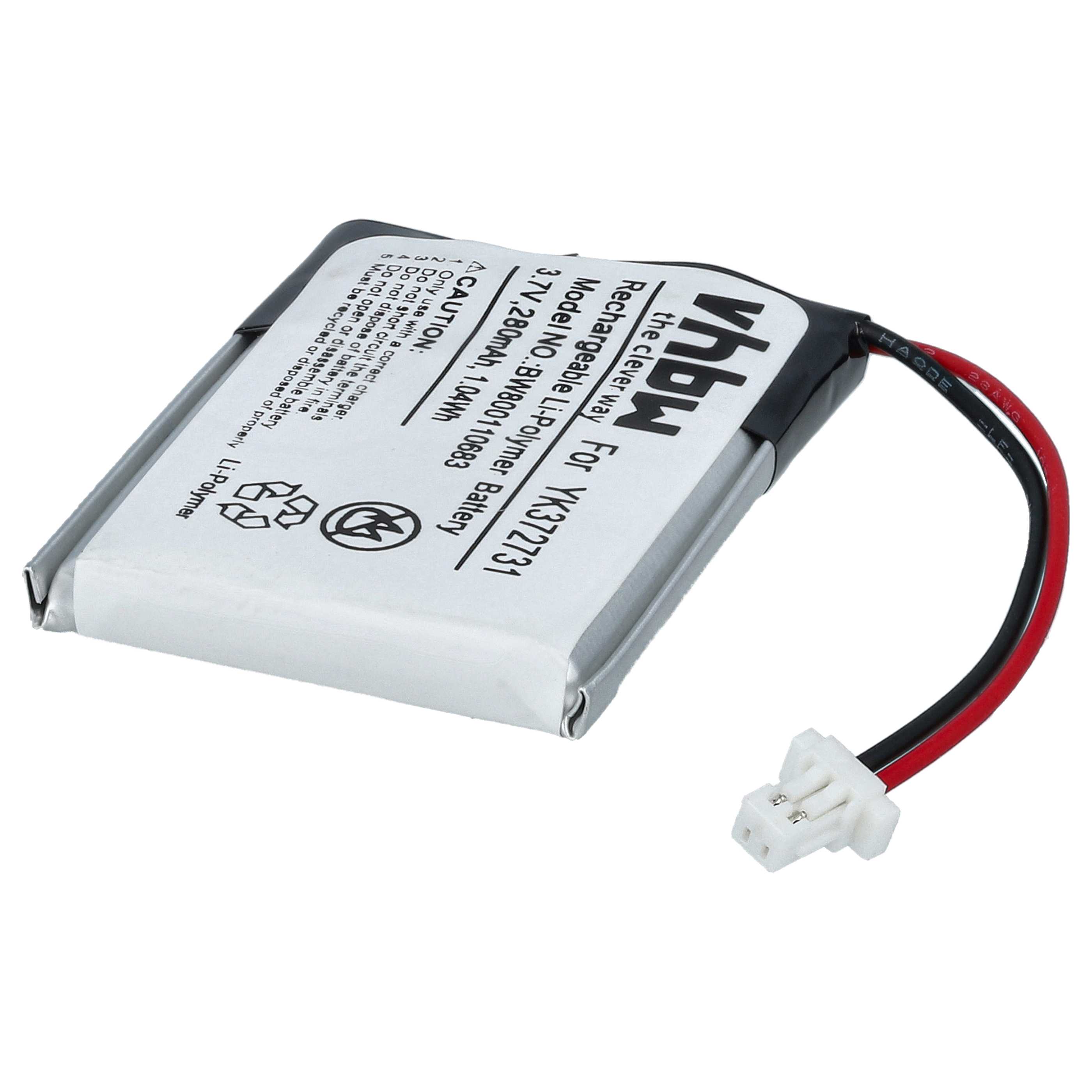 Akumulator do nawigacji GPS zamiennik Golf Buddy YK372731, PL482730 - 280 mAh 3,7 V LiPo