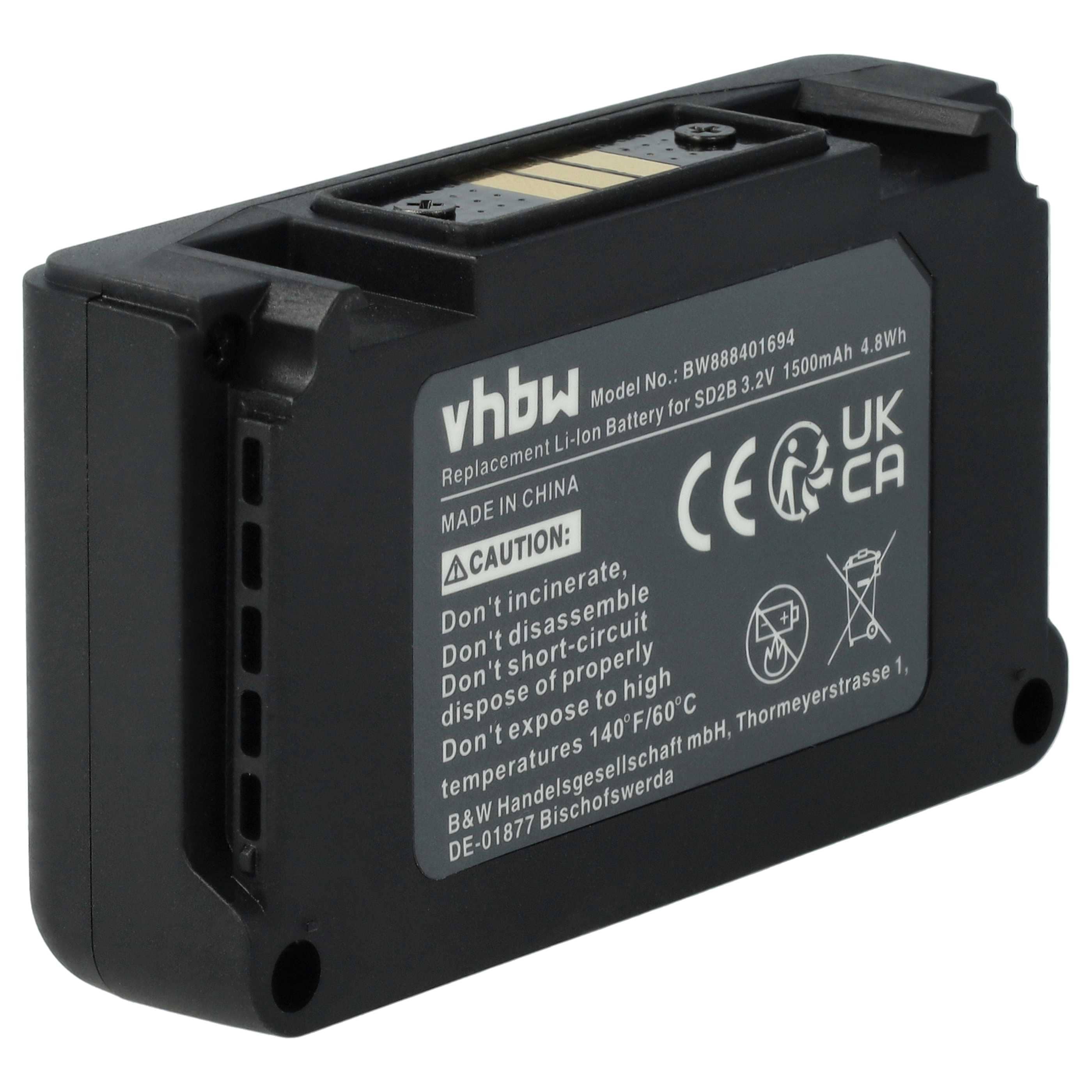 Funksystem-Akku als Ersatz für Sony SD2B, BATC-4AA für Sony - 1500mAh 3,2V Li-Ion