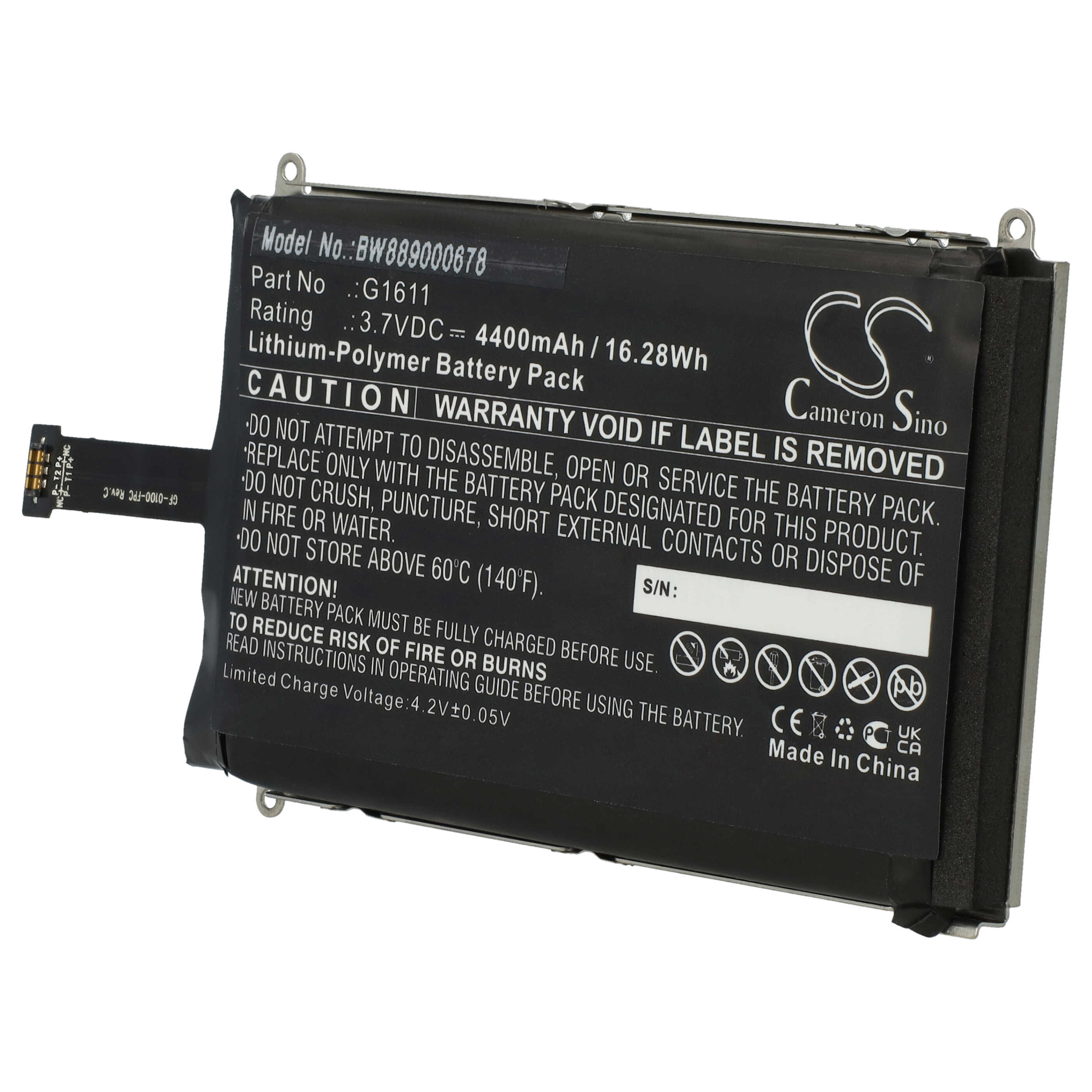 Batería reemplaza GlocalMe G1611 para router GlocalMe - 4400 mAh 3,7 V Li-poli