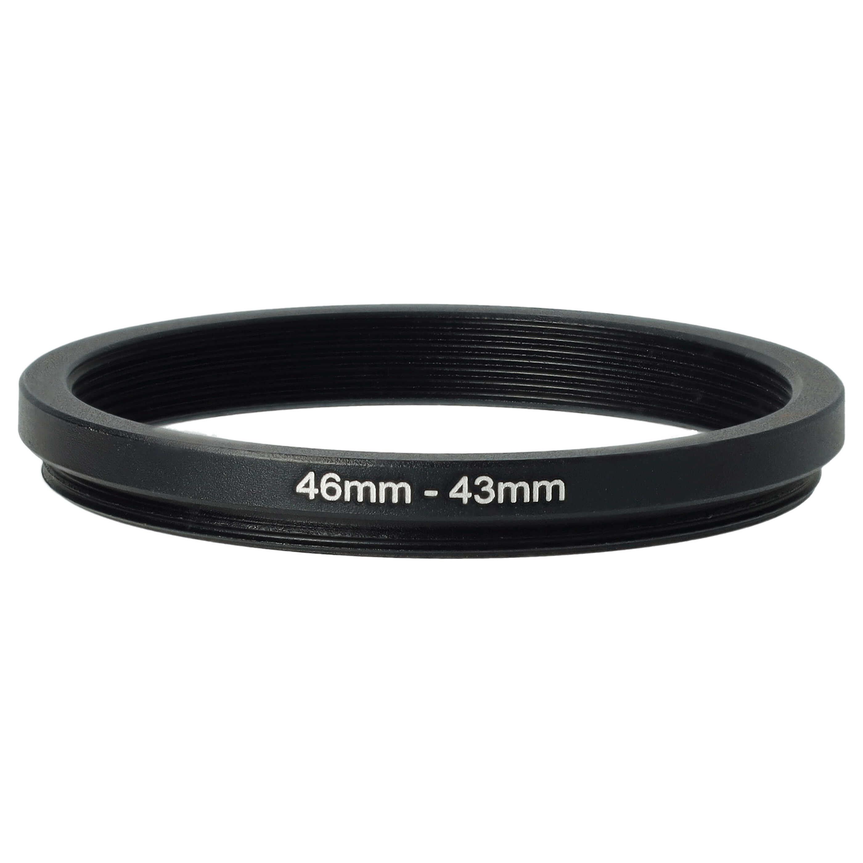 Step-Down Ring Adapter from 46 mm to 43 mm for various Camera Lenses