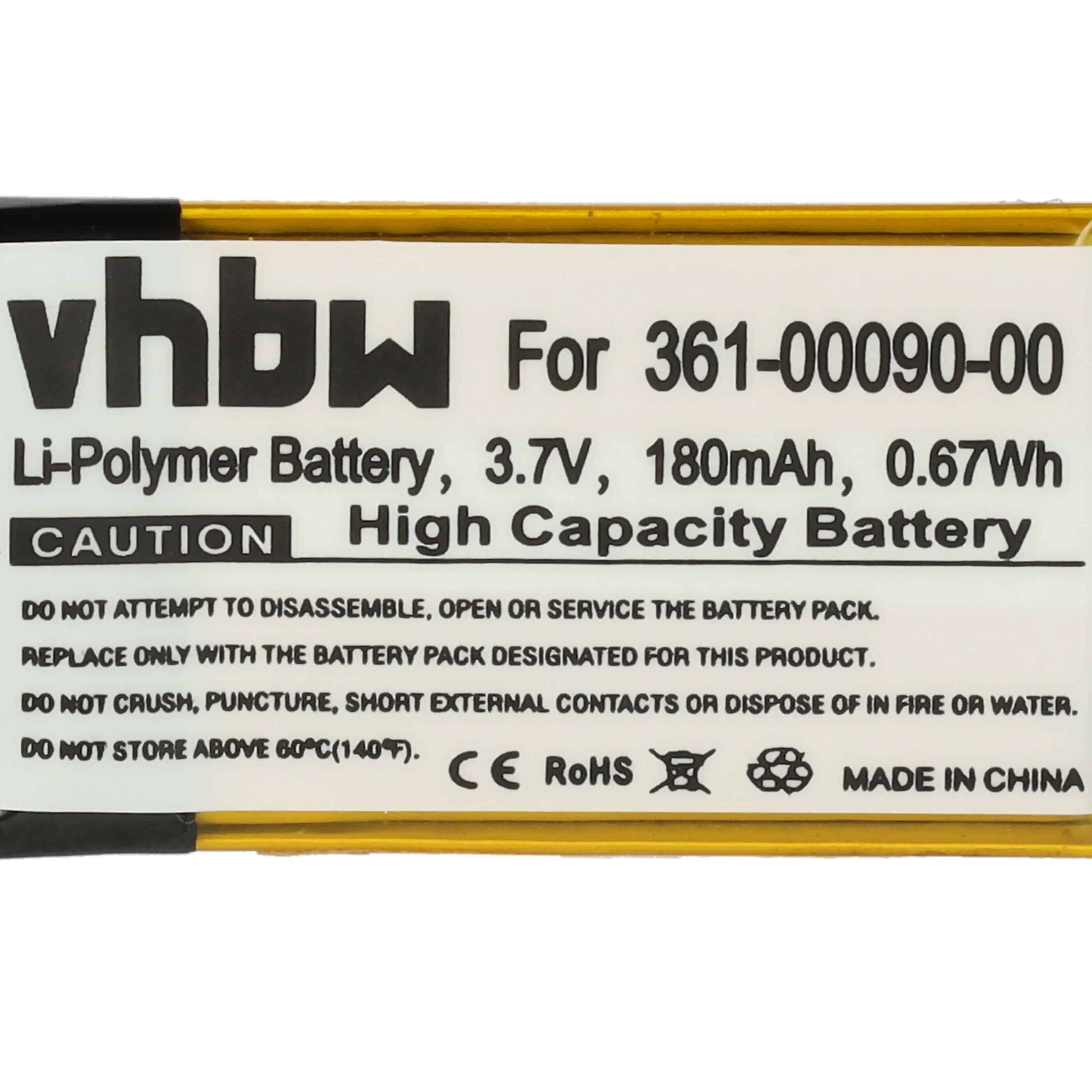 Smartwatch Battery replaces Garmin 361-00090-00 - 180 mAh 3.7 V Li-polymer + Tools