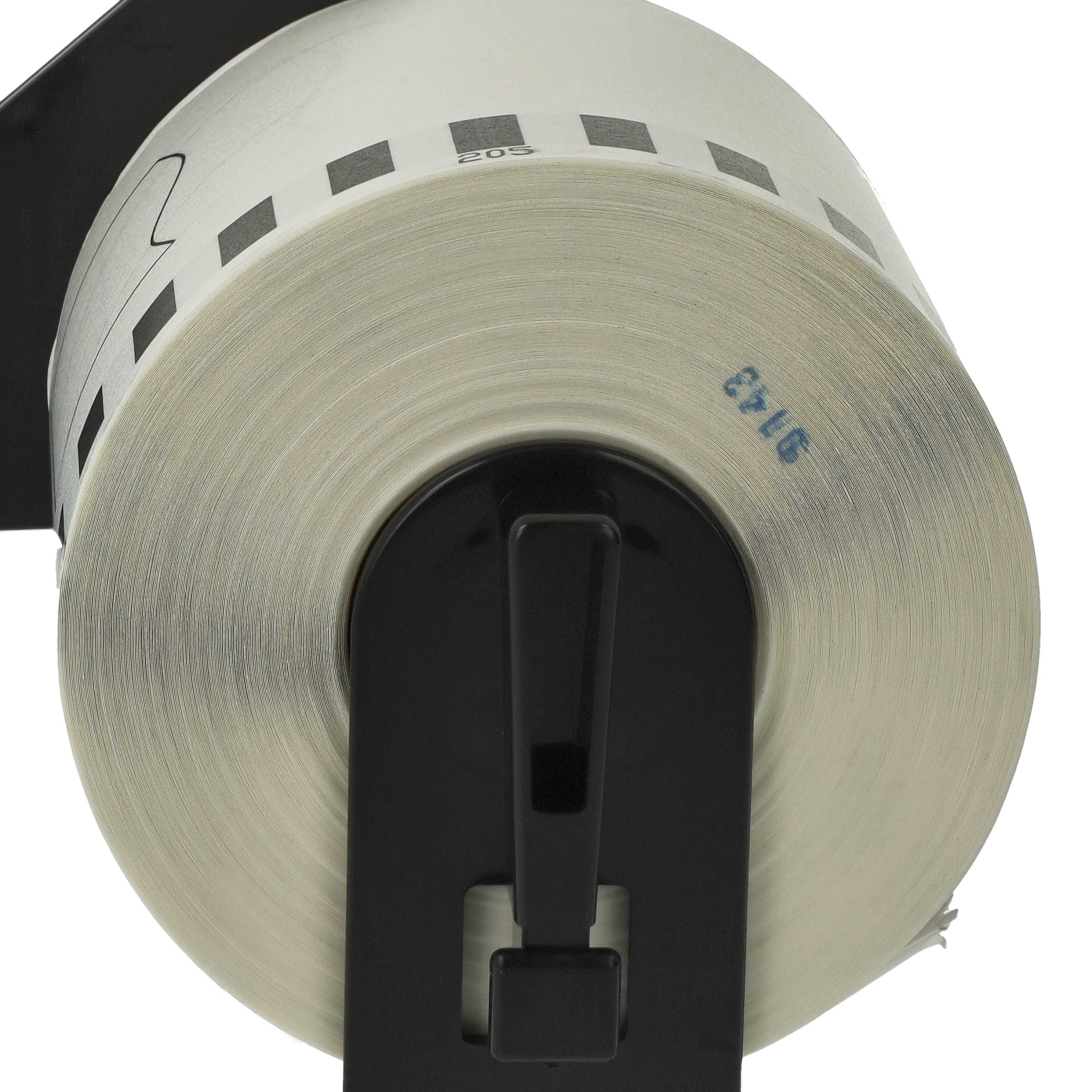 2x Label Roll replaces Brother DK-22205 Labeller - Premium 62 mm x 30.48 m + Holder