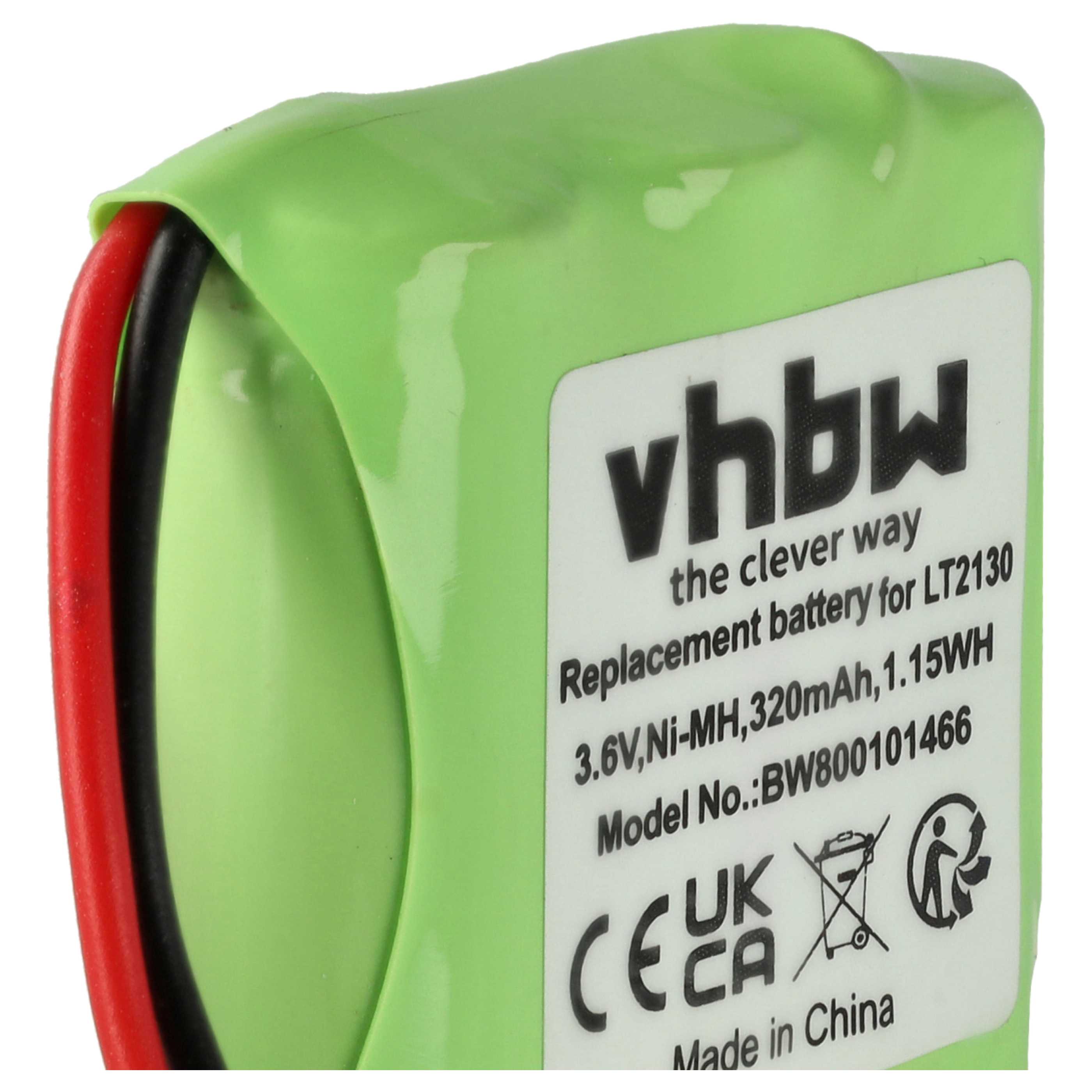 3x Batteries remplace Loewe LT2130 pour téléphone MBO - 320mAh 3,6V NiMH