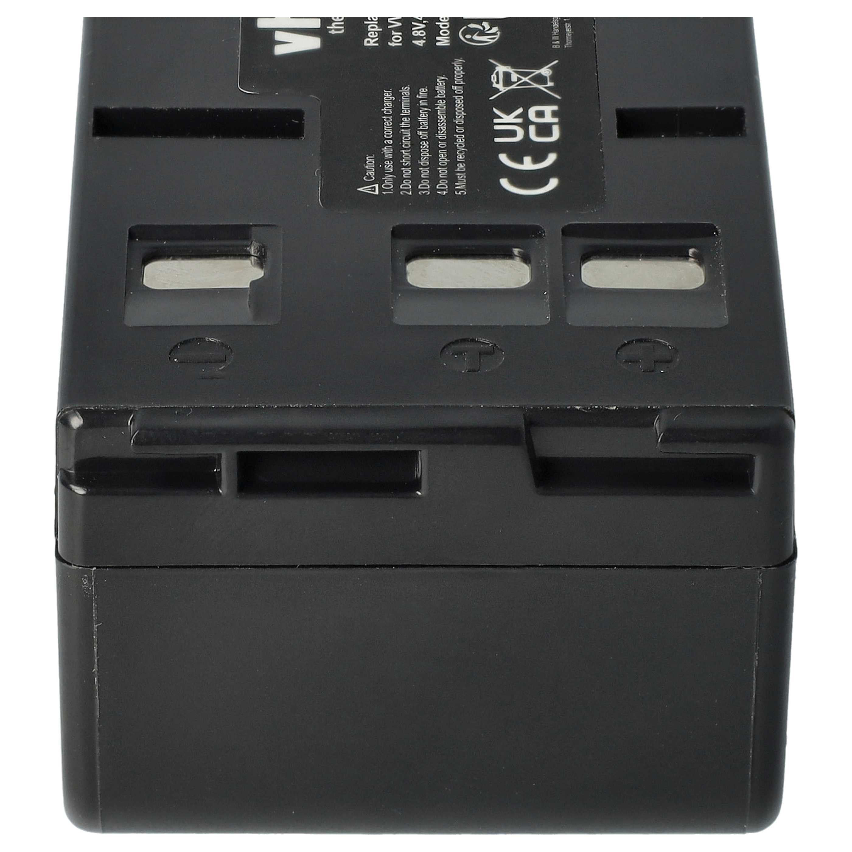 Videokamera-Akku (2 Stück) als Ersatz für Panasonic HHR-V211, PV211, HHR-V212 für Philips - 4000mAh 4,8V NiMH