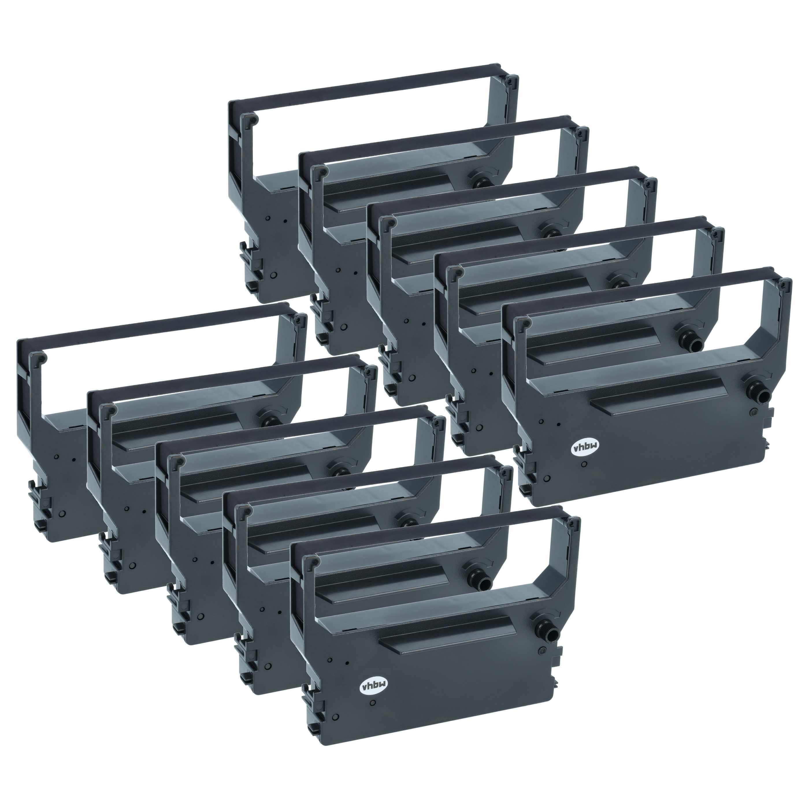 10x Ink Ribbon replaces Star 80981610 for Utax Dot Matrix, Receipt Printer etc. - Black