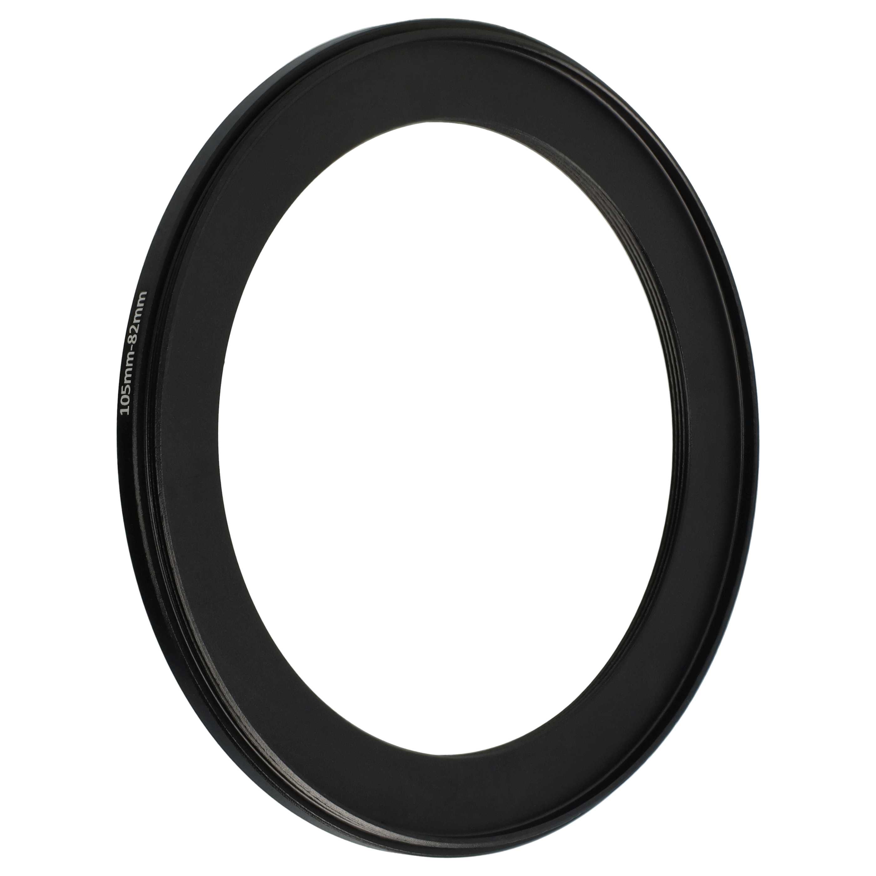 Step-Down-Ring Adapter von 105 mm auf 82 mm passend für Kamera Objektiv - Filteradapter, Metall, schwarz