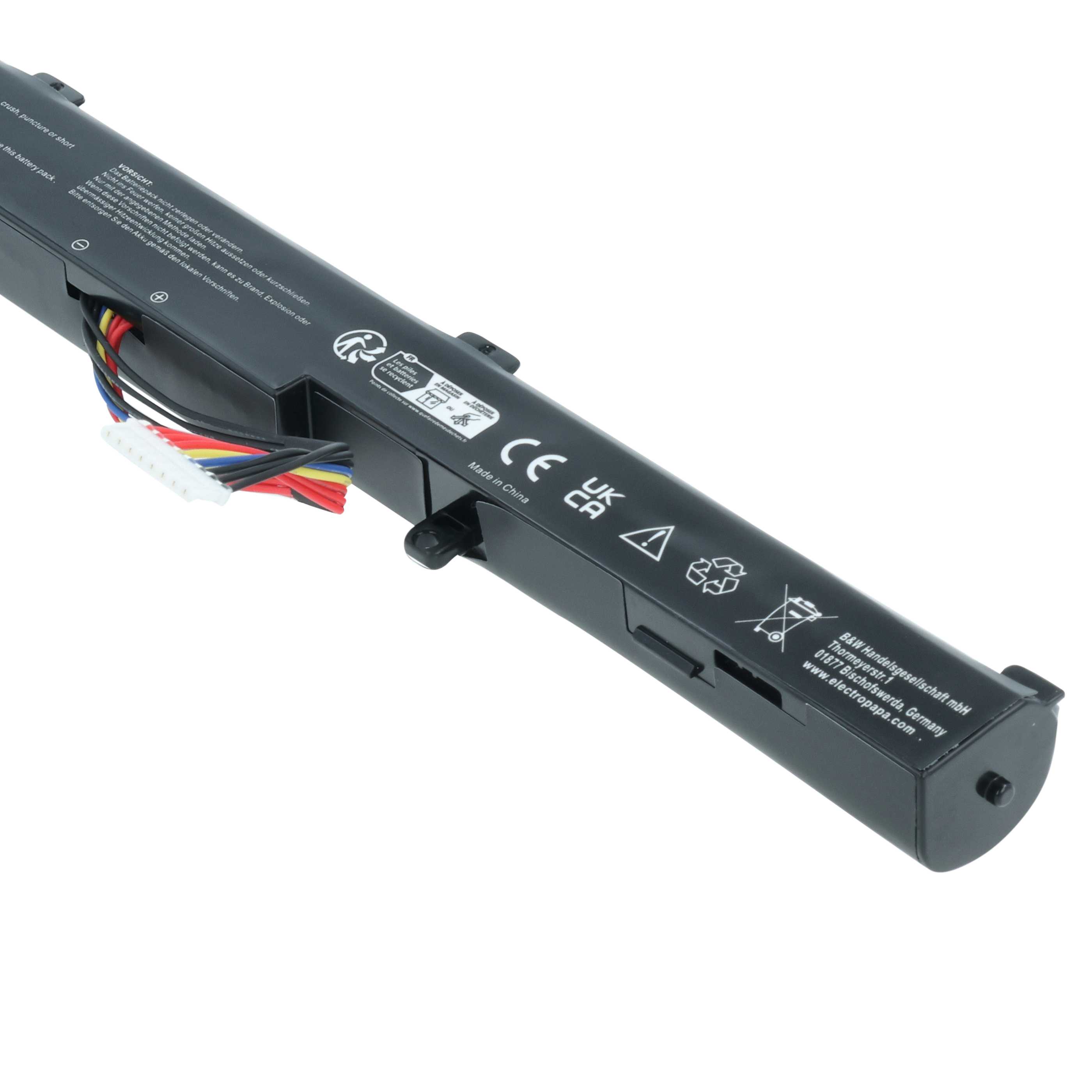 Batteria sostituisce Asus 0B110-00220000, 0B110-00220100 per notebook - 2600mAh 14,4V Li-Ion nero