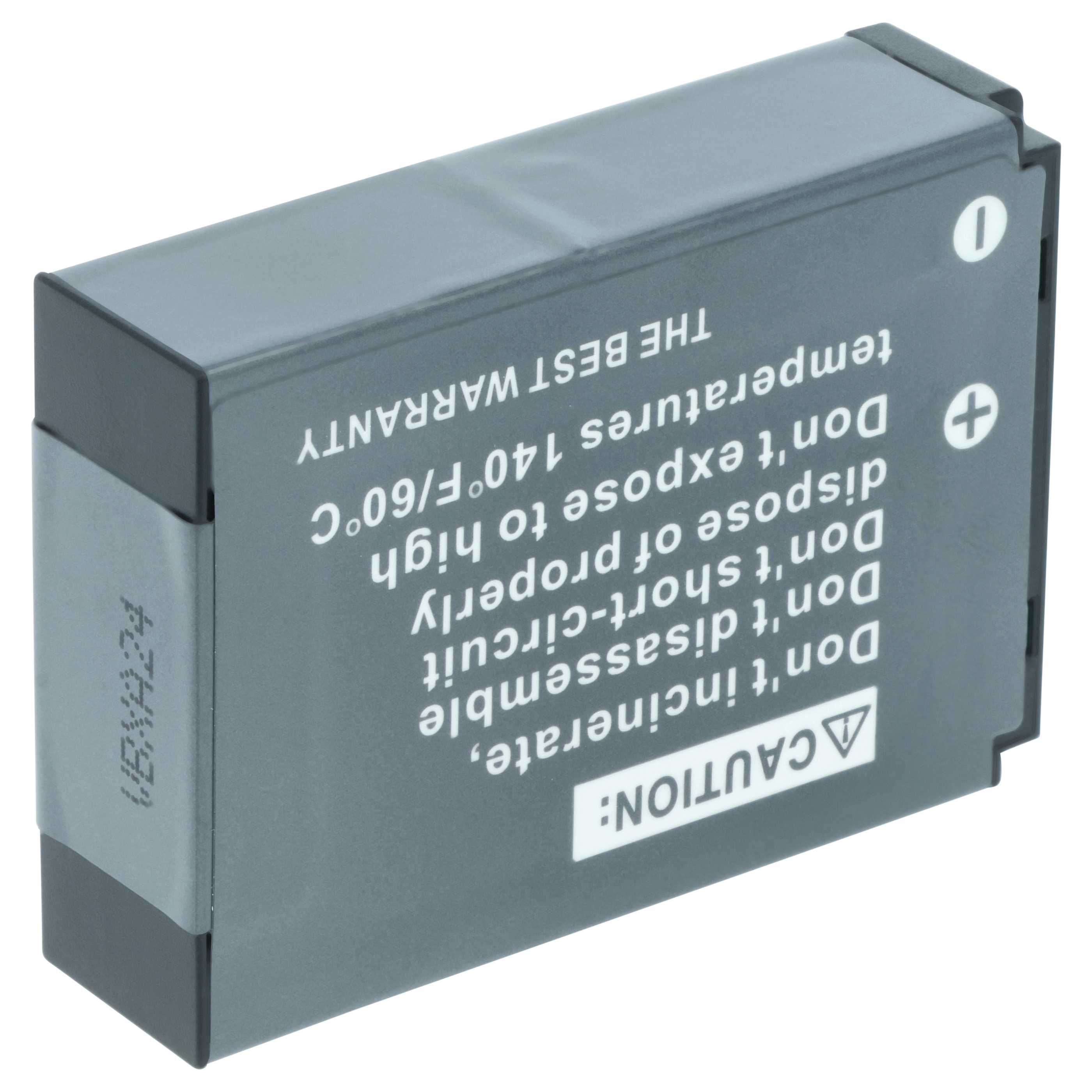 2x Battery replaces Kodak LB-070 - 1150mAh, 7.4V, Li-Ion