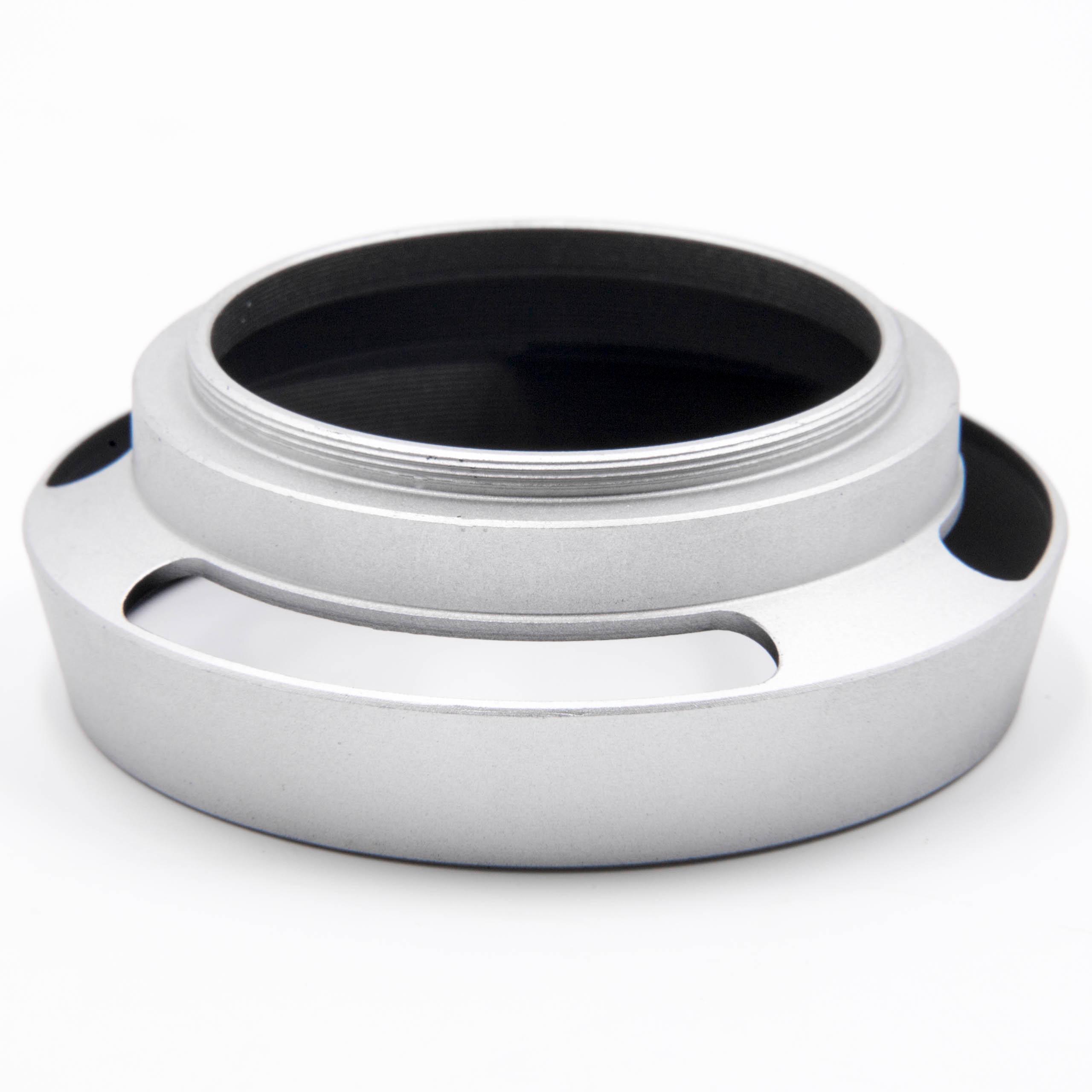 Lens Hood suitable for 40.5mm Lens - Lens Shade Silver, Round